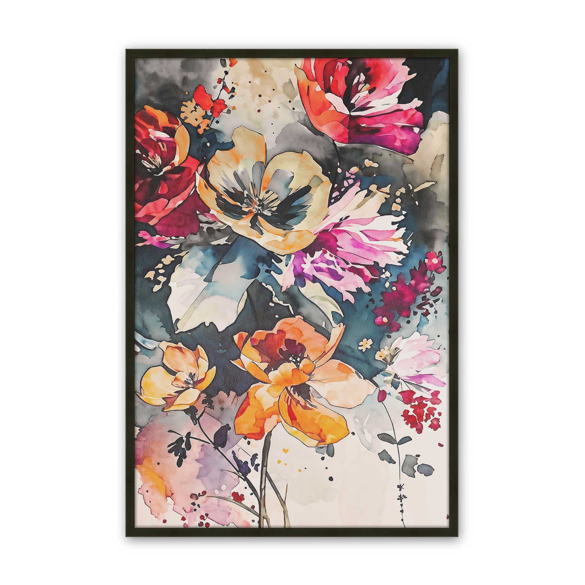 [Color:Satin Black], Picture of art in a Satin Black frame