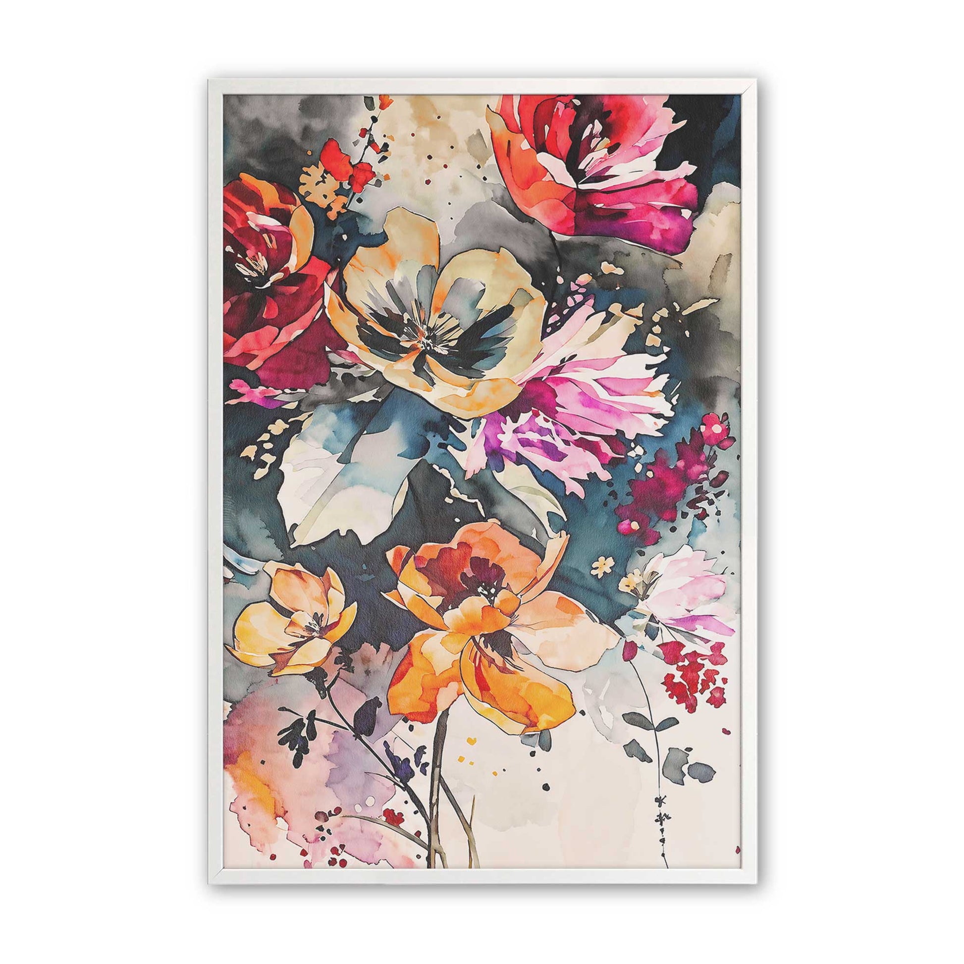 [Color:Opaque White], Picture of art in a Opaque White frame
