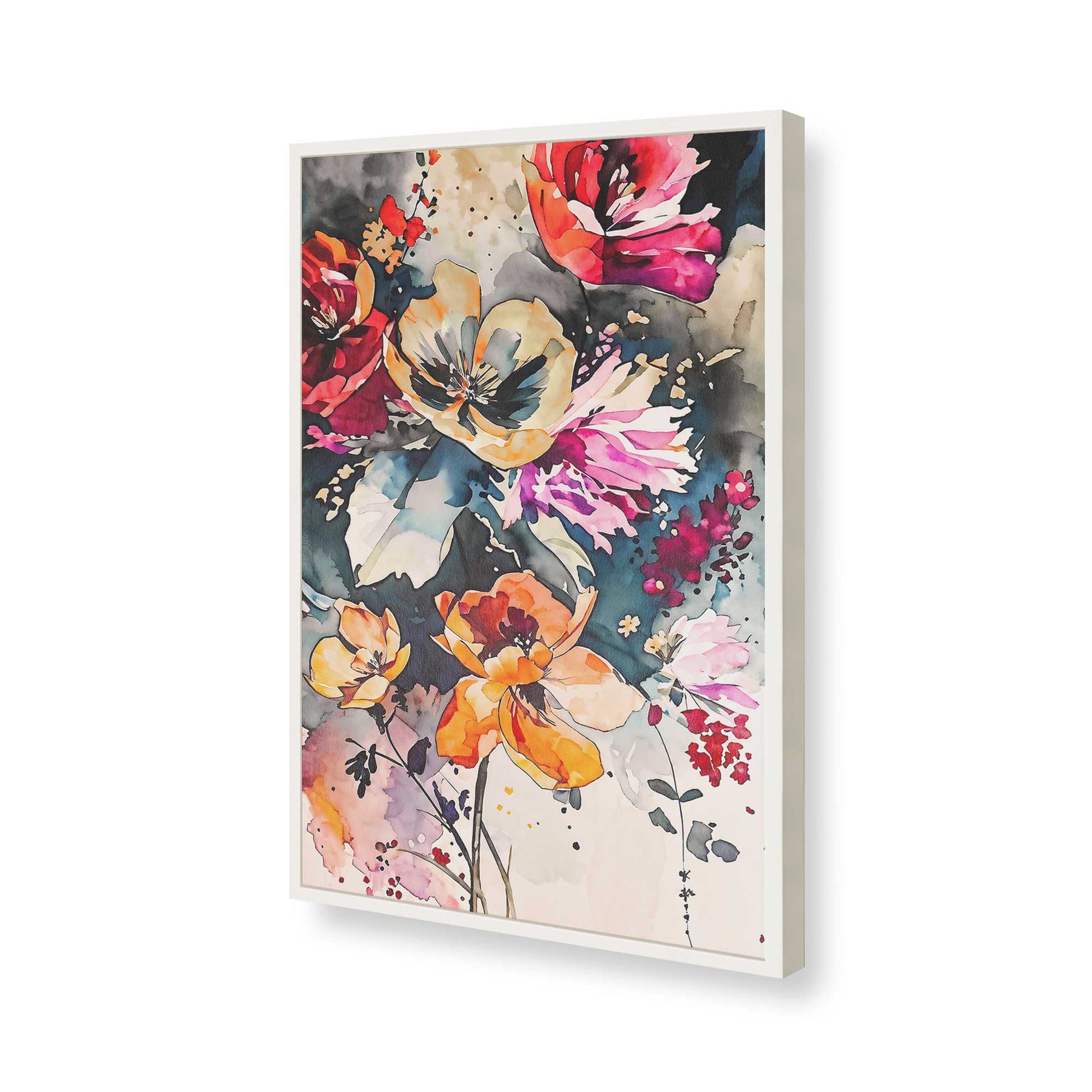 [Color:Opaque White], Picture of art in a Opaque White frame of the corner