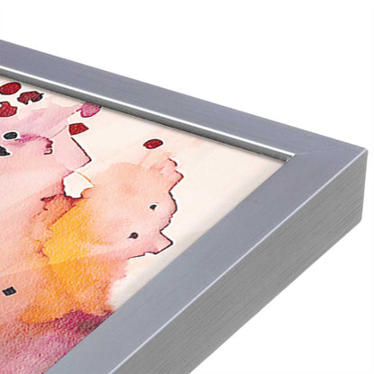 [Color:Polished Chrome], Picture of art in a Polished Chrome frame at an angle