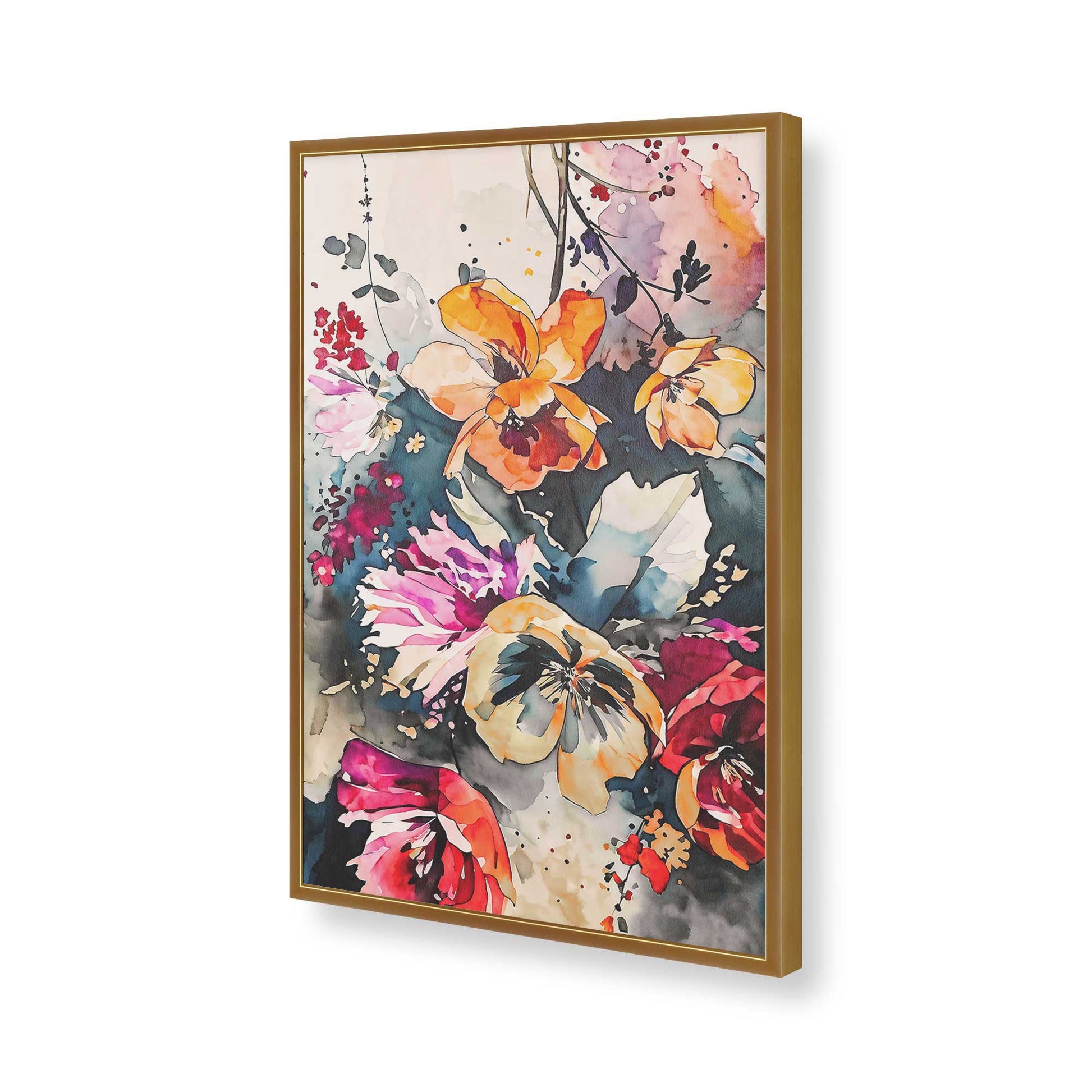 [Color:Polished Gold], Picture of art in a Polished Gold frame of the corner
