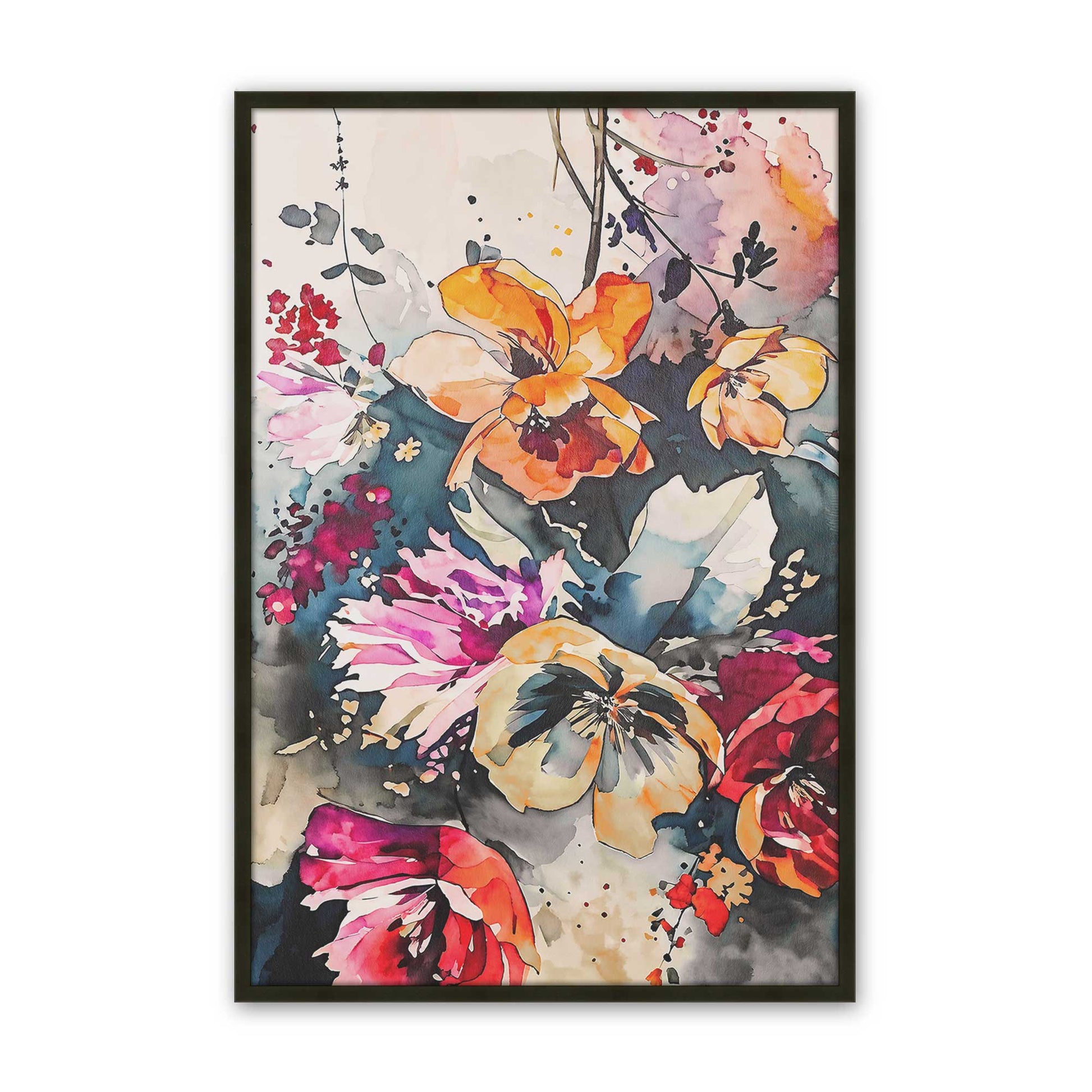 [Color:Satin Black], Picture of art in a Satin Black frame