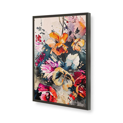 [Color:Satin Black], Picture of art in a Satin Black frame of the corner