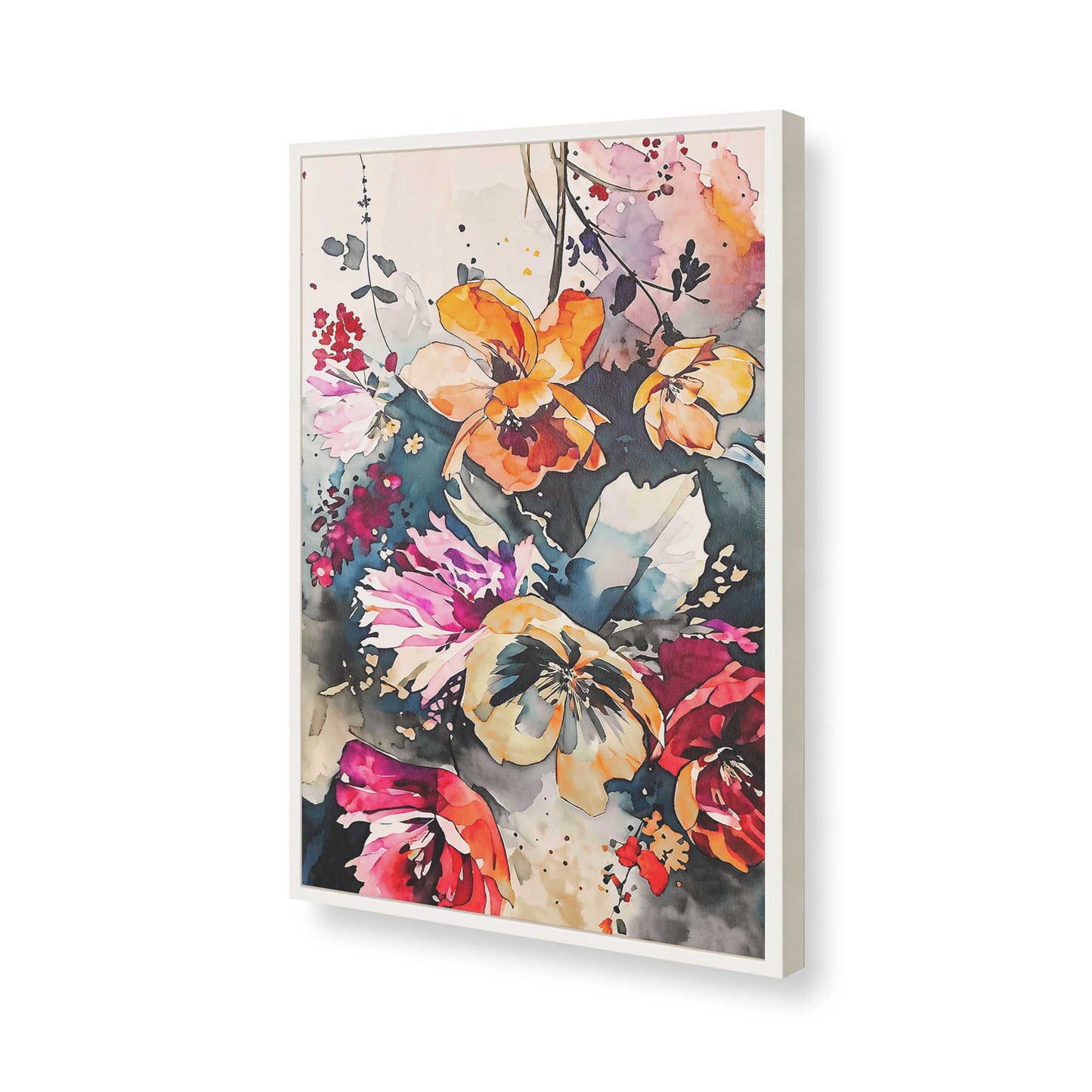 [Color:Opaque White], Picture of art in a Opaque White frame of the corner
