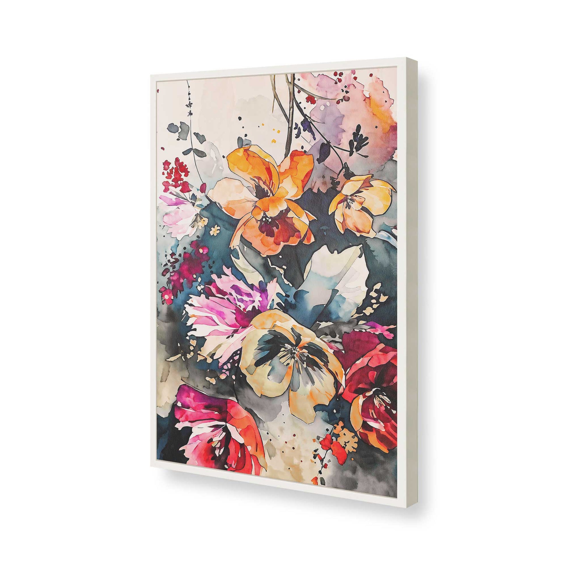 [Color:Opaque White], Picture of art in a Opaque White frame of the corner