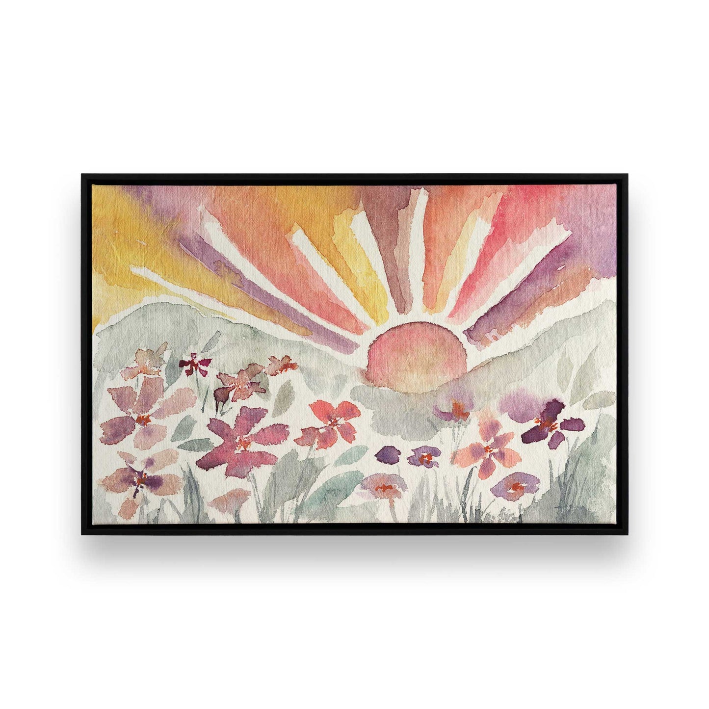 [Color:Satin Black], Picture of art in a Satin Black frame