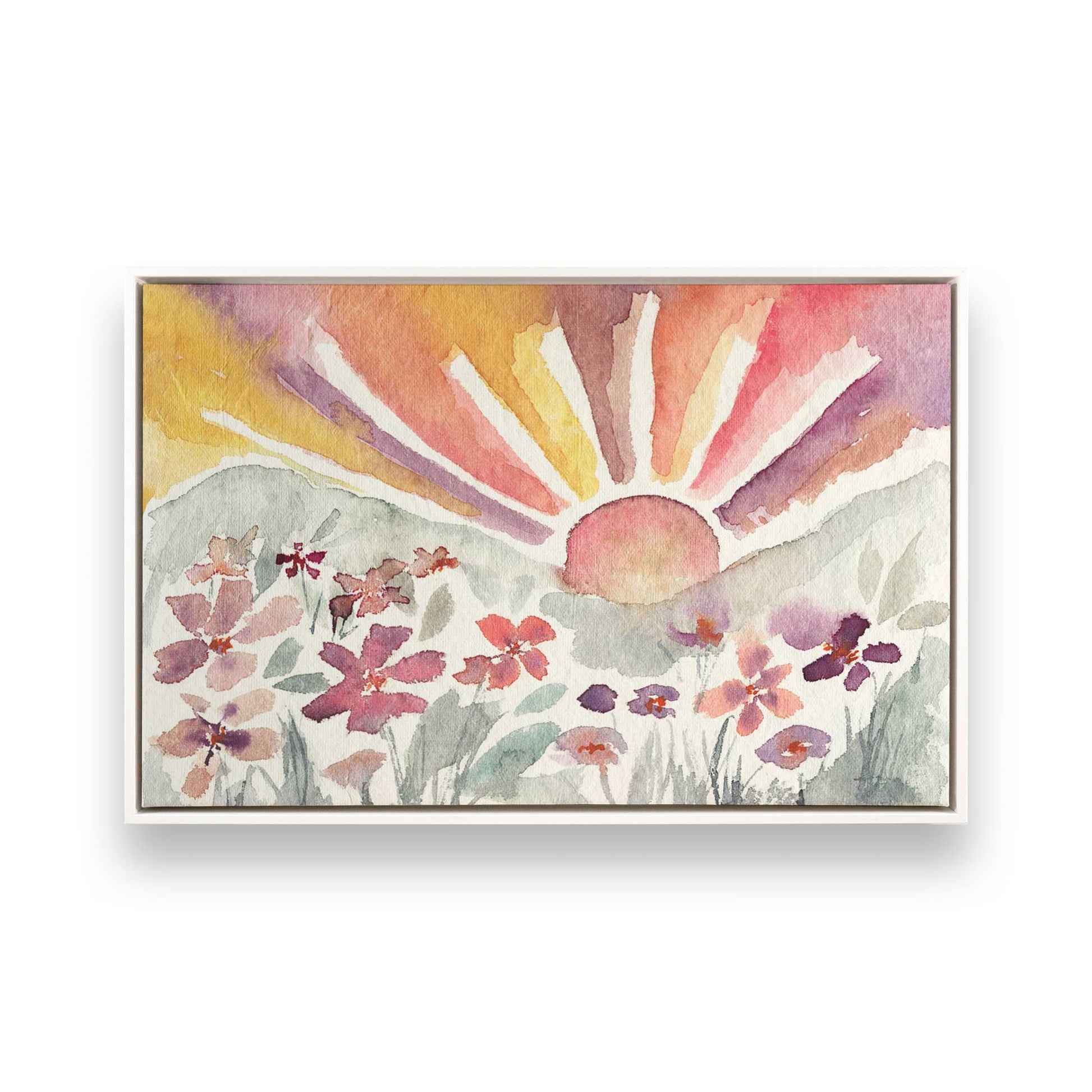 [Color:Opaque White], Picture of art in a White frame