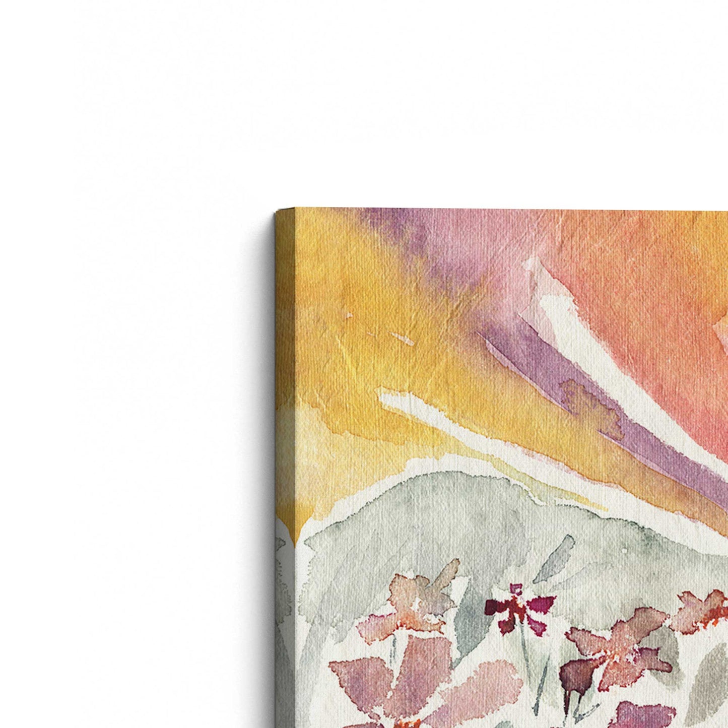 [Color:Stretched Canvas], Picture of the corner of the art