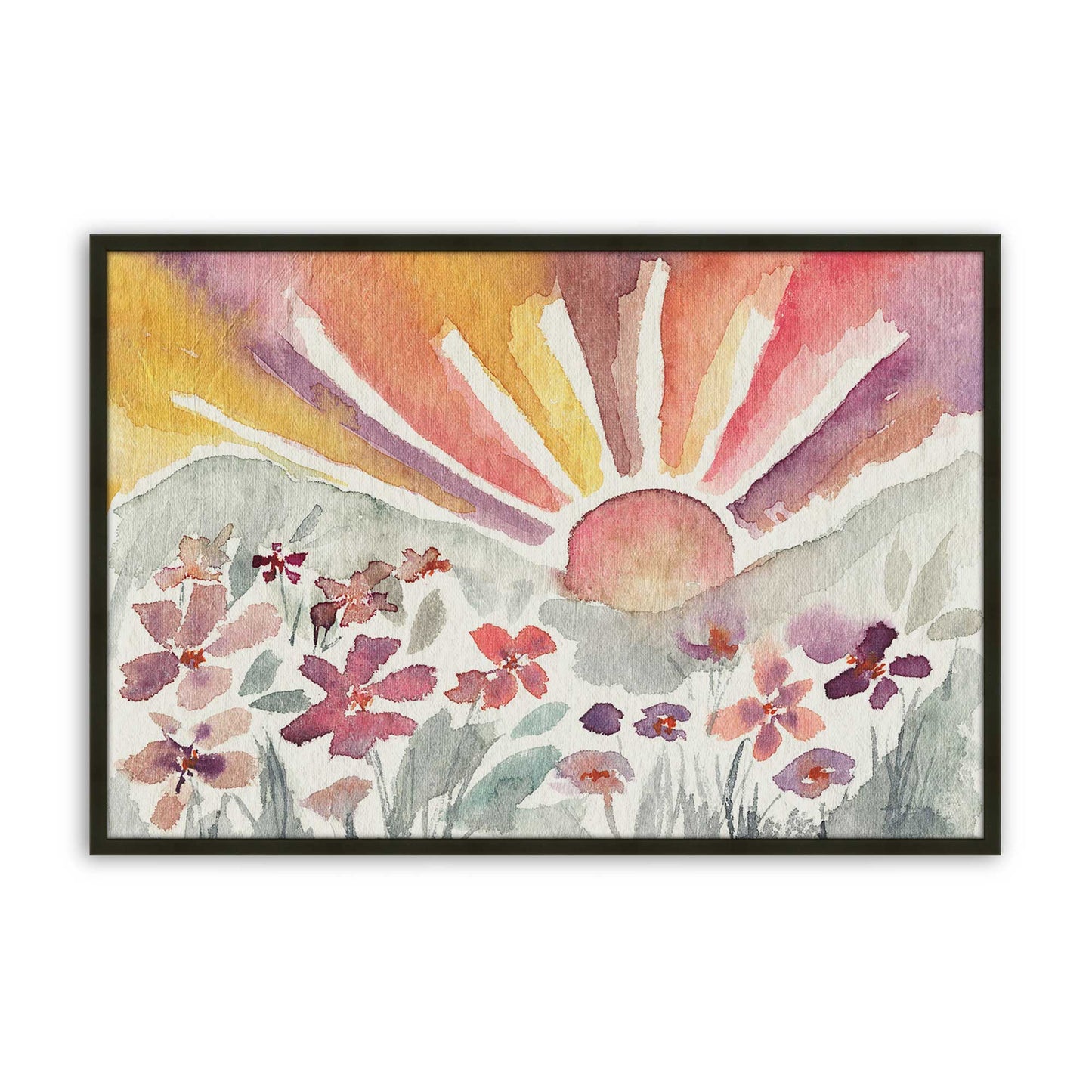 [Color:Satin Black], Picture of art in a Satin Black frame