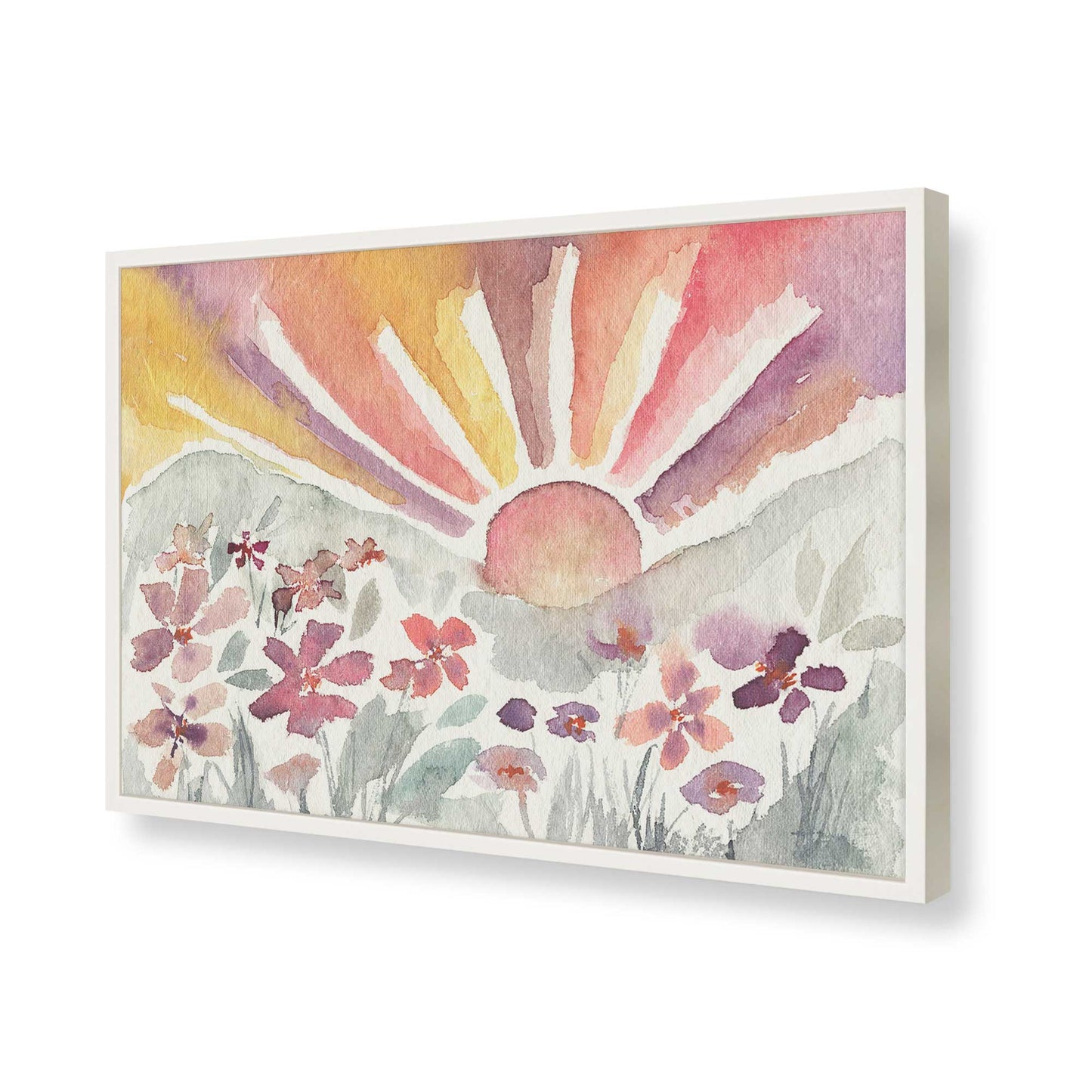 [Color:Opaque White], Picture of art in a Opaque White frame of the corner