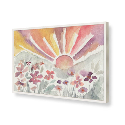 [Color:Opaque White], Picture of art in a Opaque White frame of the corner