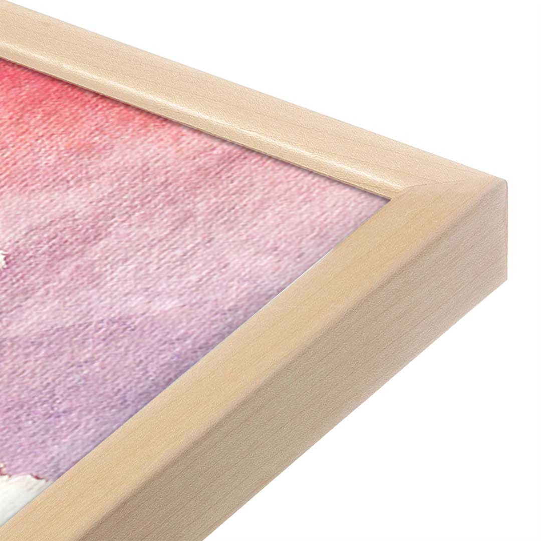 [Color:Raw Maple], Picture of art in a Raw Maple frame at an angle