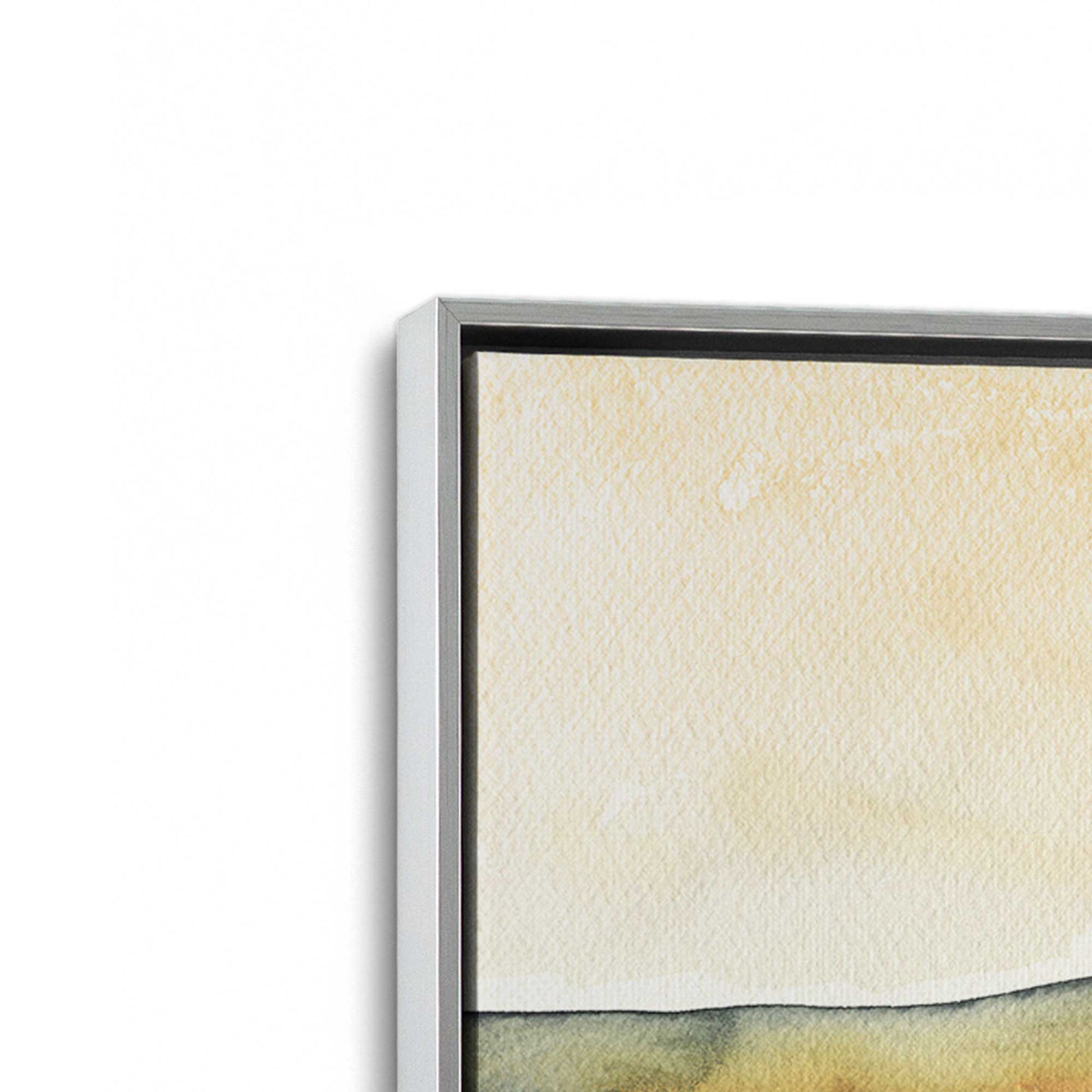 [Color:Polished Chrome], Picture of art in a Polished Chrome frame at an angle