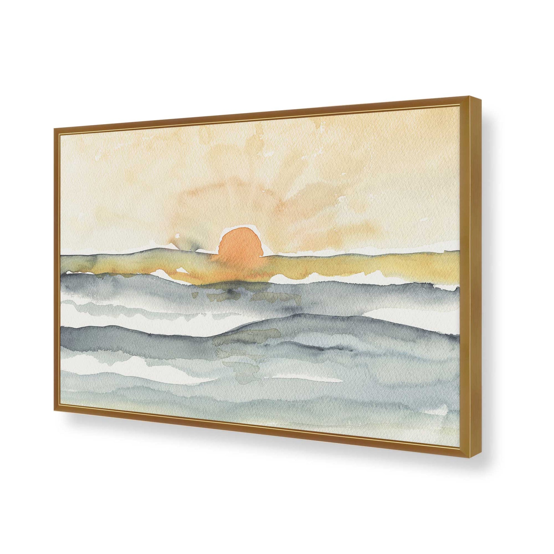 [Color:Polished Gold], Picture of art in a Polished Gold frame of the corner