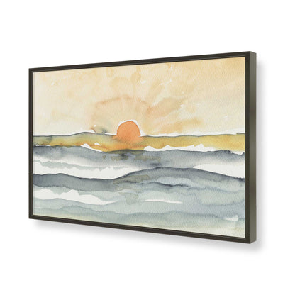[Color:Satin Black], Picture of art in a Satin Black frame of the corner