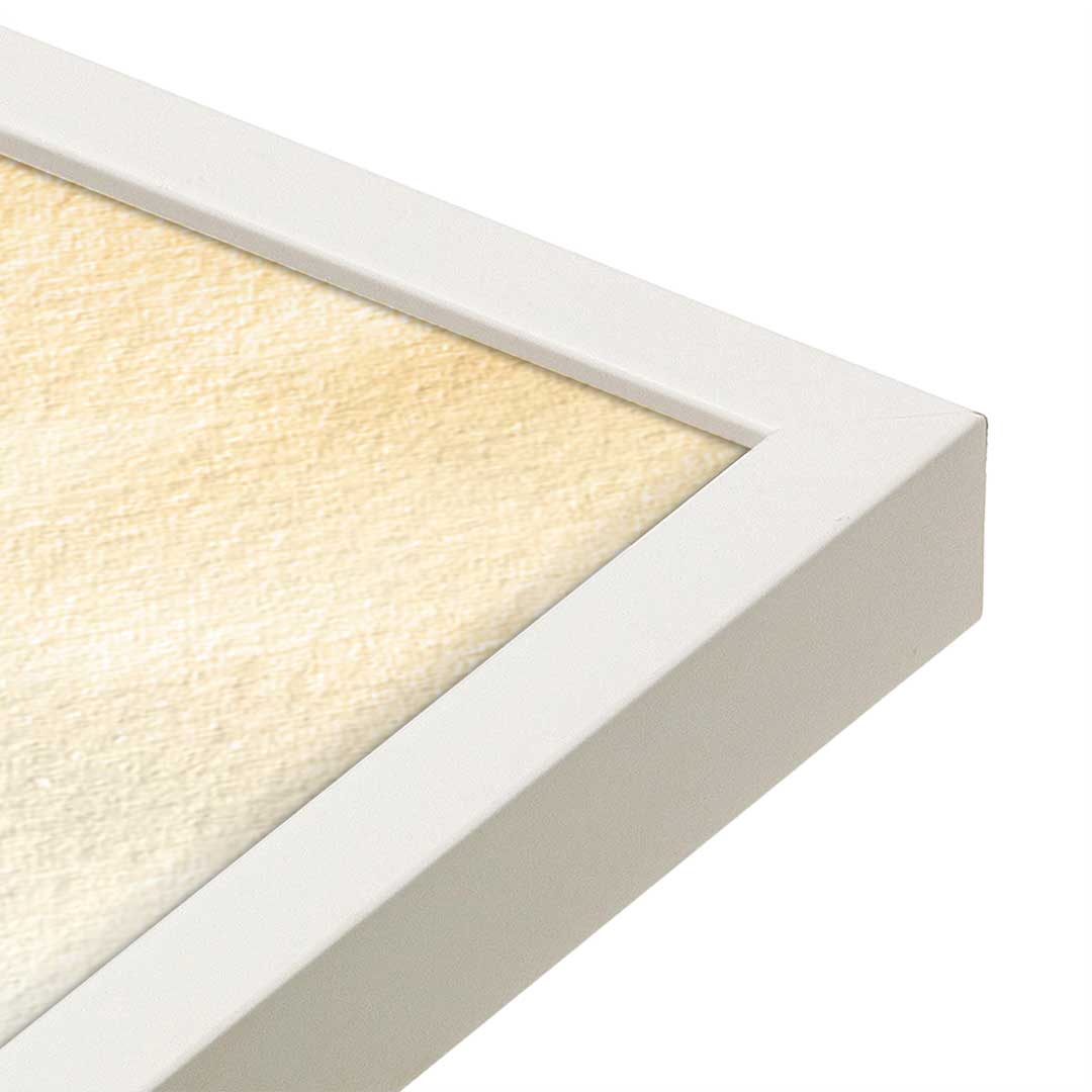 [Color:Opaque White], Picture of art in a Opaque White frame at an angle