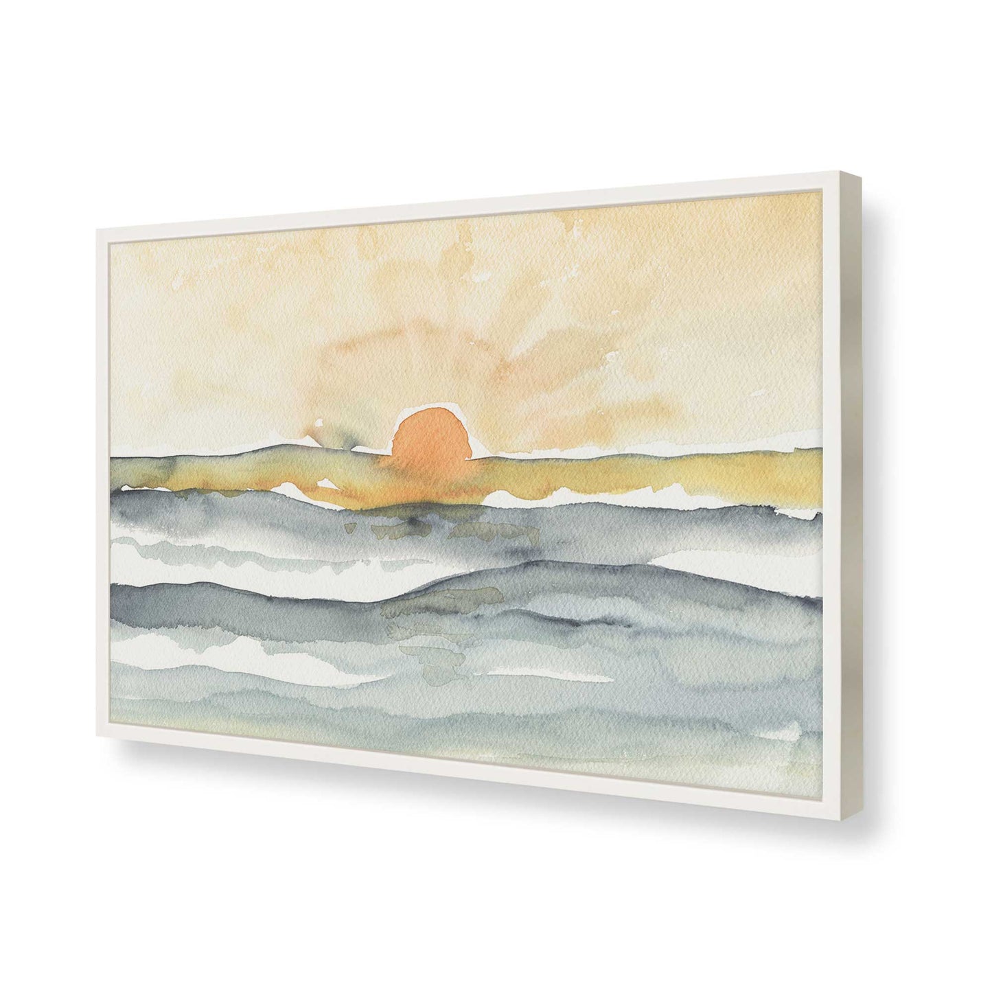 [Color:Opaque White], Picture of art in a Opaque White frame of the corner