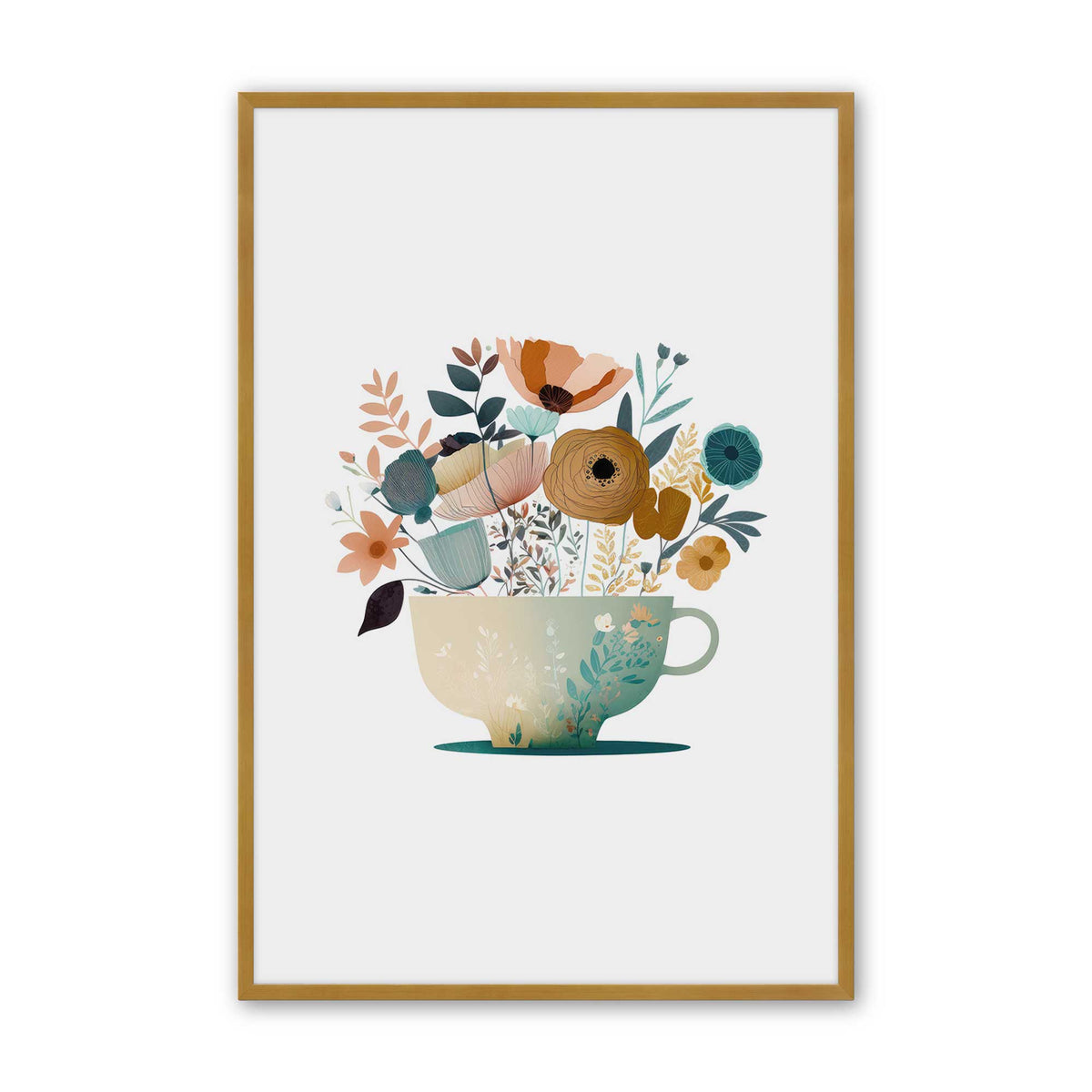 [Color:Polished Gold], Picture of art in a Polished Gold frame