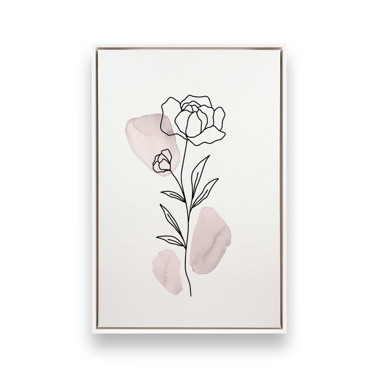[Color:Opaque White], Picture of art in a White frame