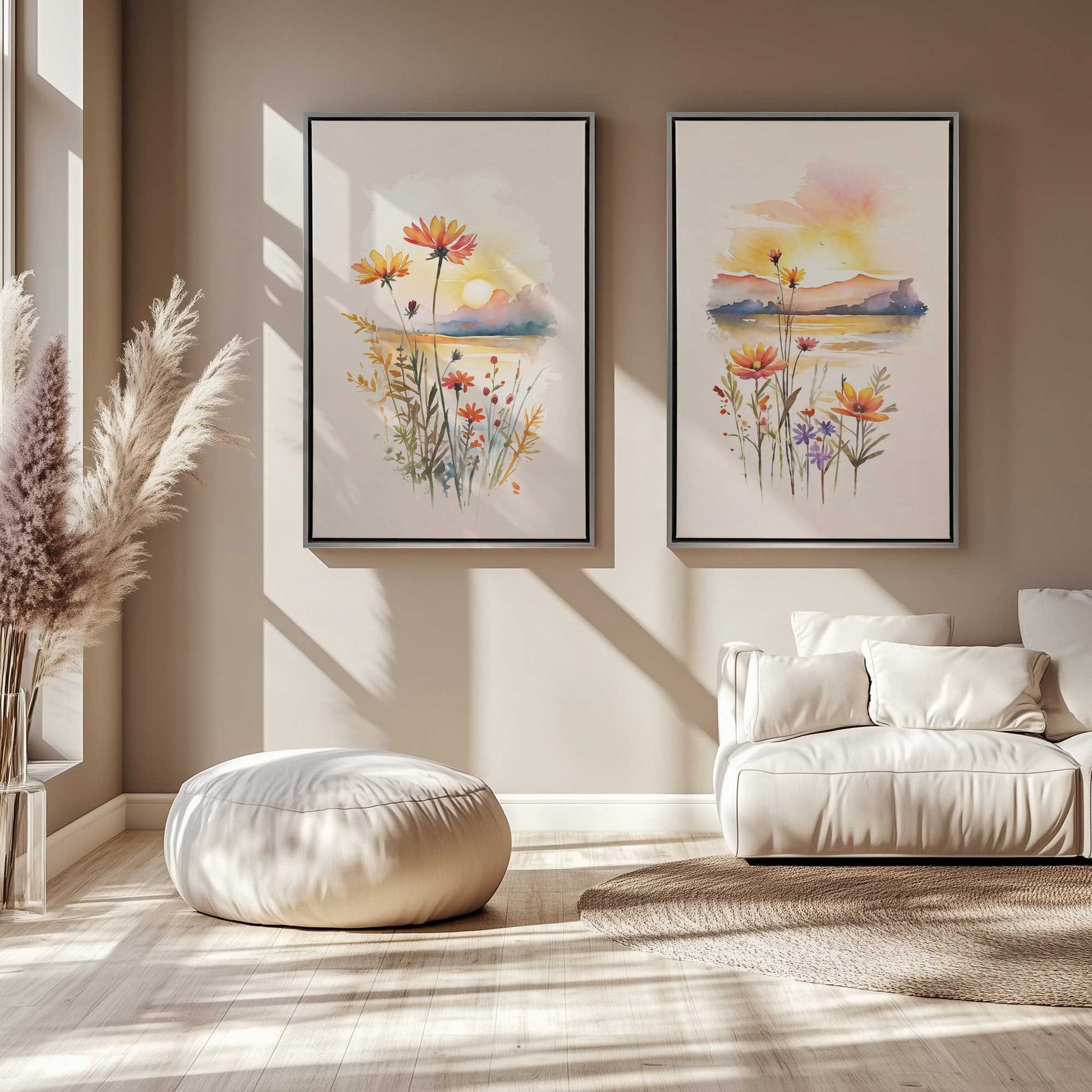[Color:Satin Black], Picture of art in a Satin Black frame
