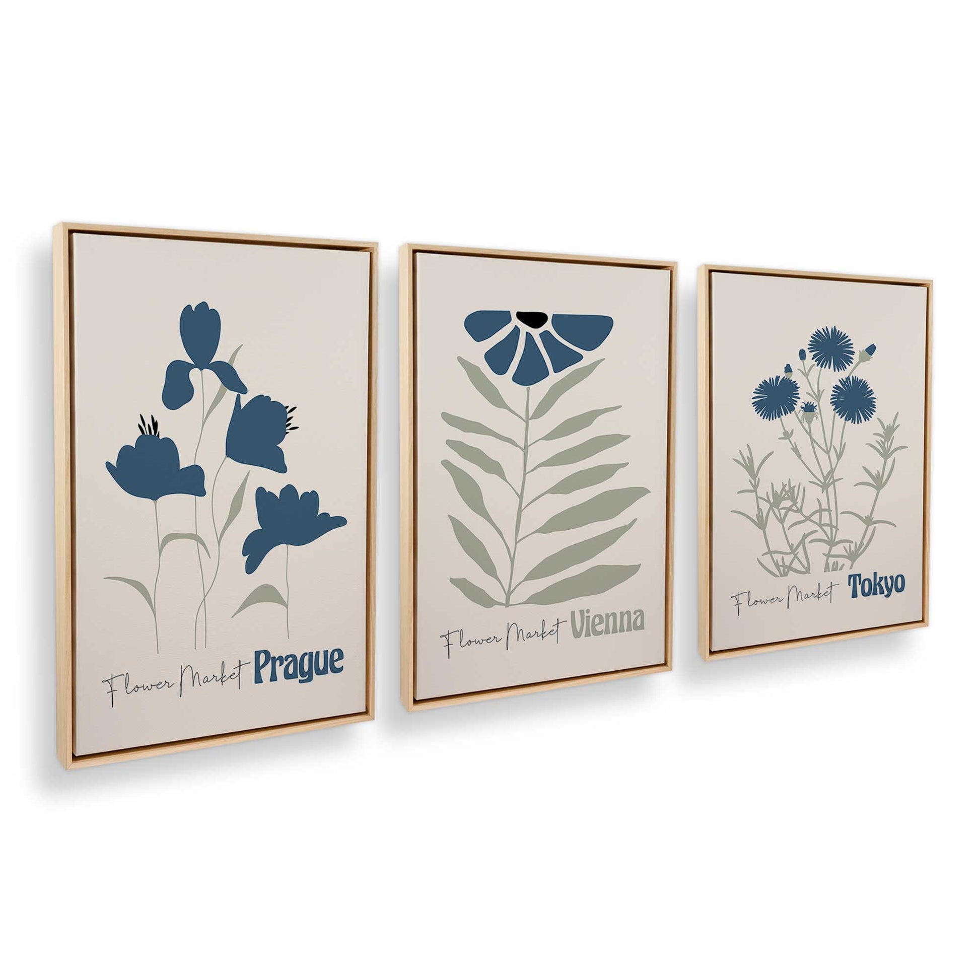 [Color:American Maple], Picture of art in an American Maple frame at an angle