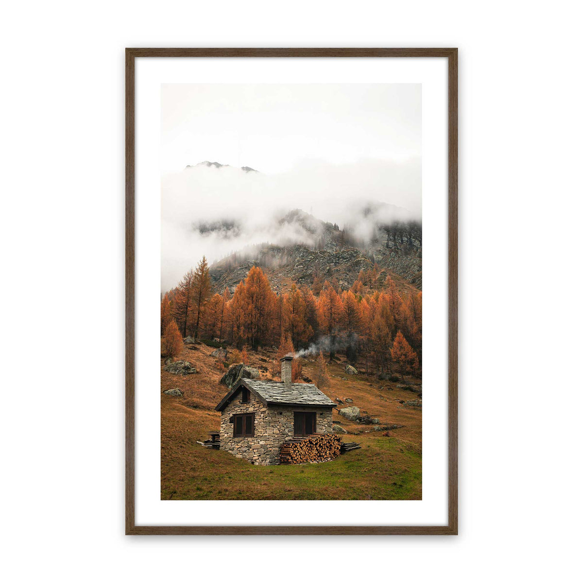 [Color:Walnut], Picture of art in a Walnut frame