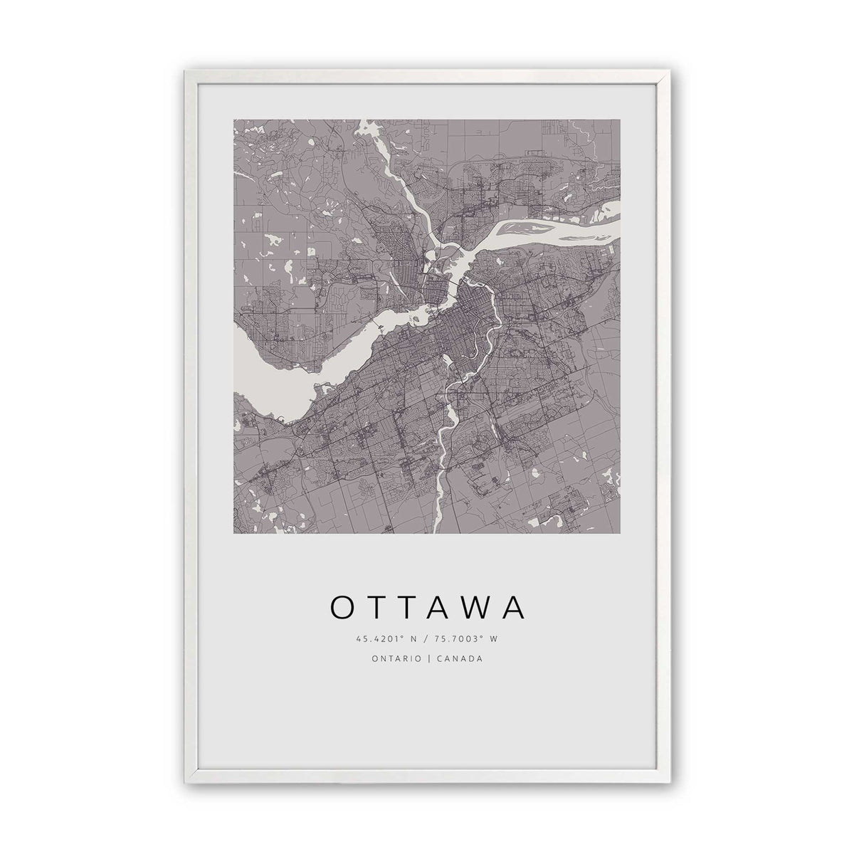 [Color:Opaque White], Picture of art in a Opaque White frame