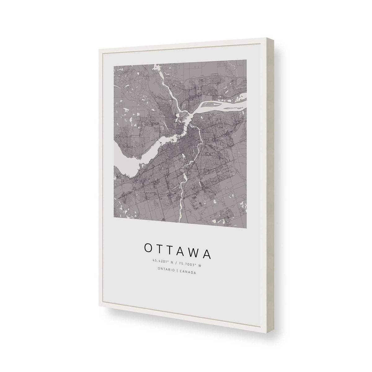 [Color:Opaque White], Picture of art in a Opaque White frame of the corner