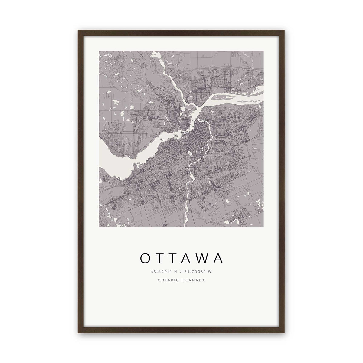 [Color:Brown], Picture of art in a Brown frame
