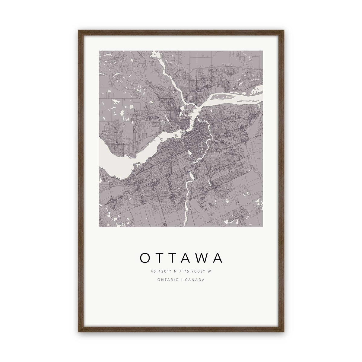[Color:Walnut], Picture of art in a Walnut frame