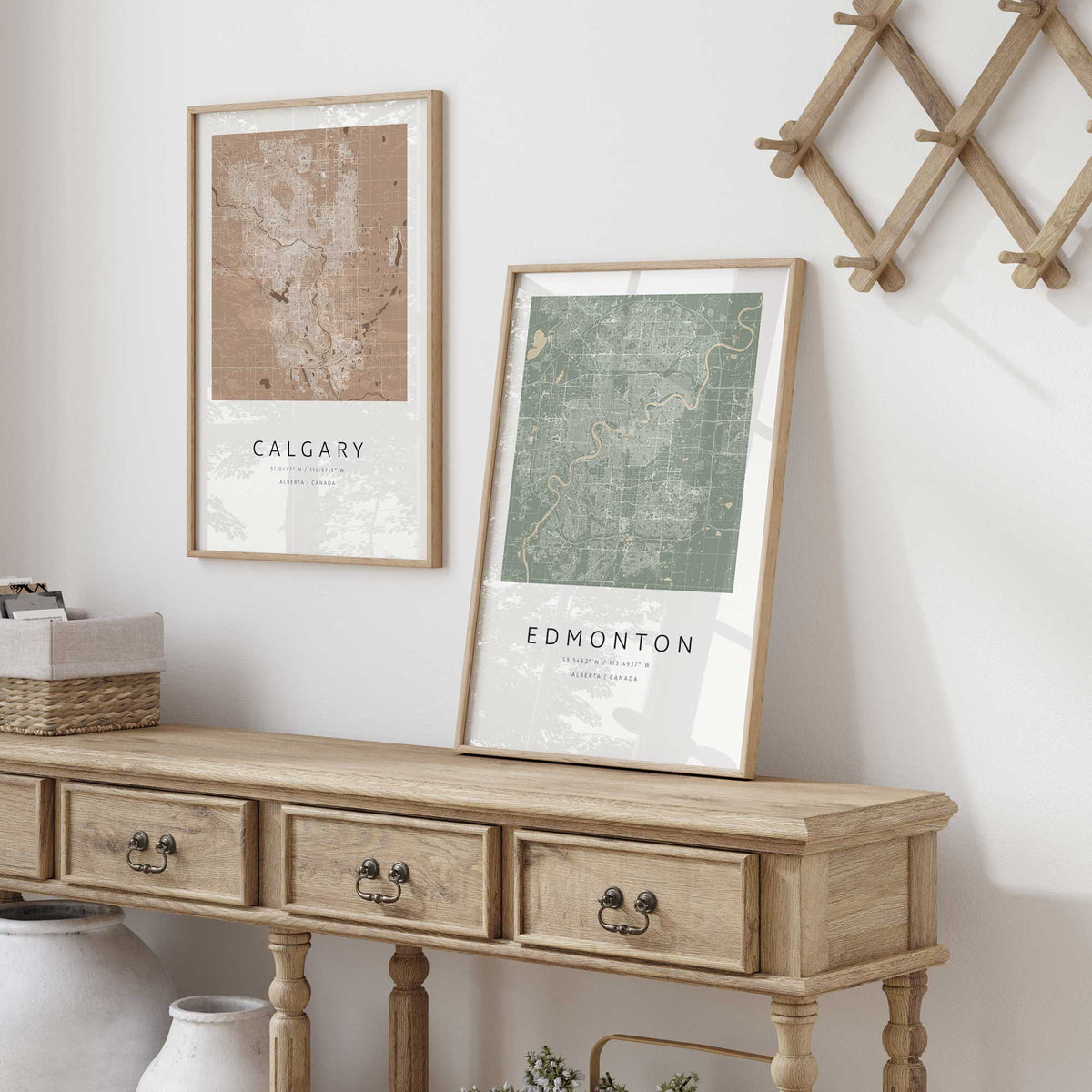 [Color:Walnut], Picture of art in a Walnut frame