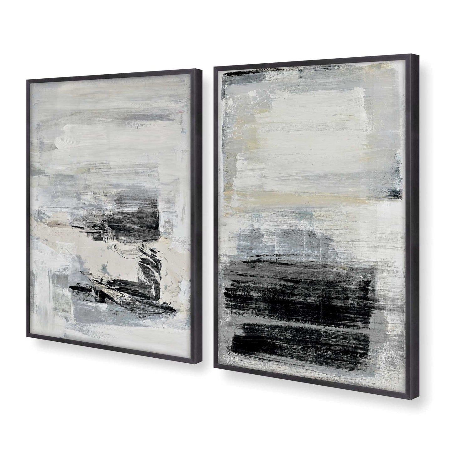 [Color:Weathered Zinc], Picture of art in a Weathered Zinc frame at an angle