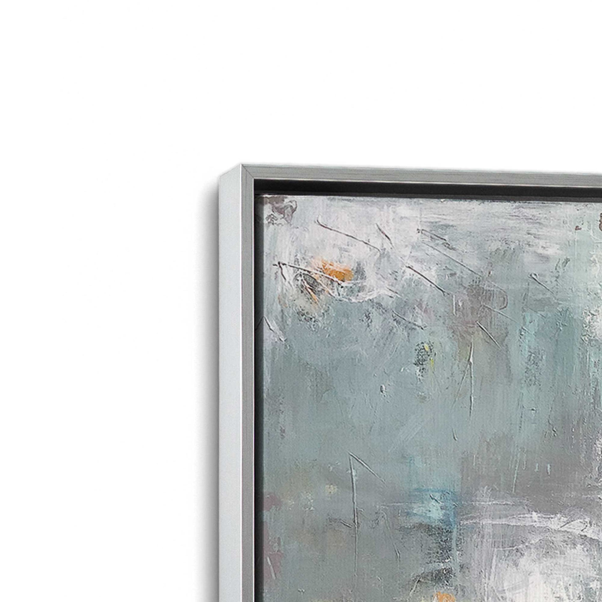[Color:Polished Chrome], Picture of art in a Polished Chrome frame at an angle