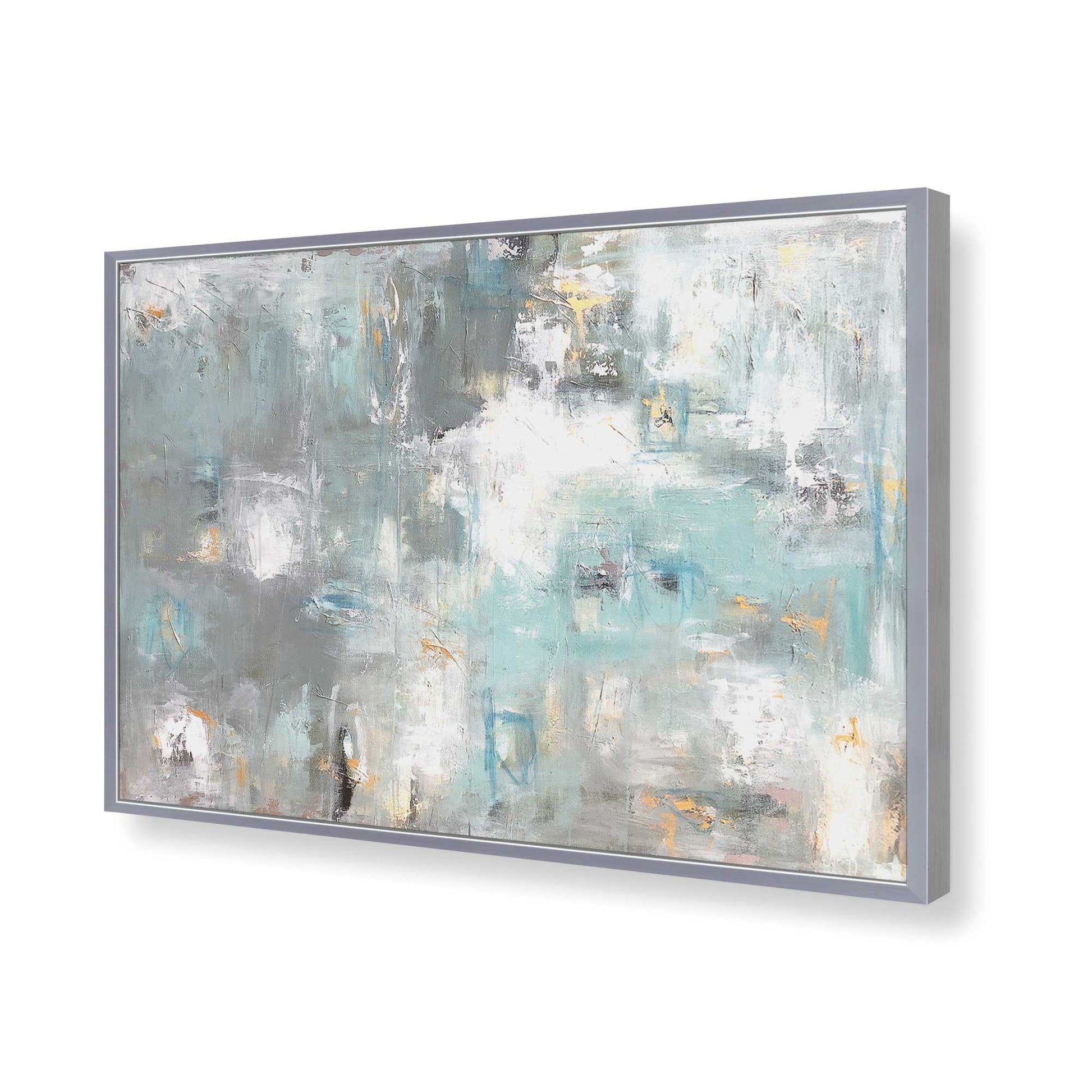 [Color:Polished Chrome], Picture of art in a Polished Chrome frame of the corner