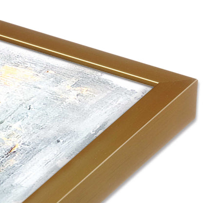 [Color:Polished Gold], Picture of art in a Polished Gold frame at an angle