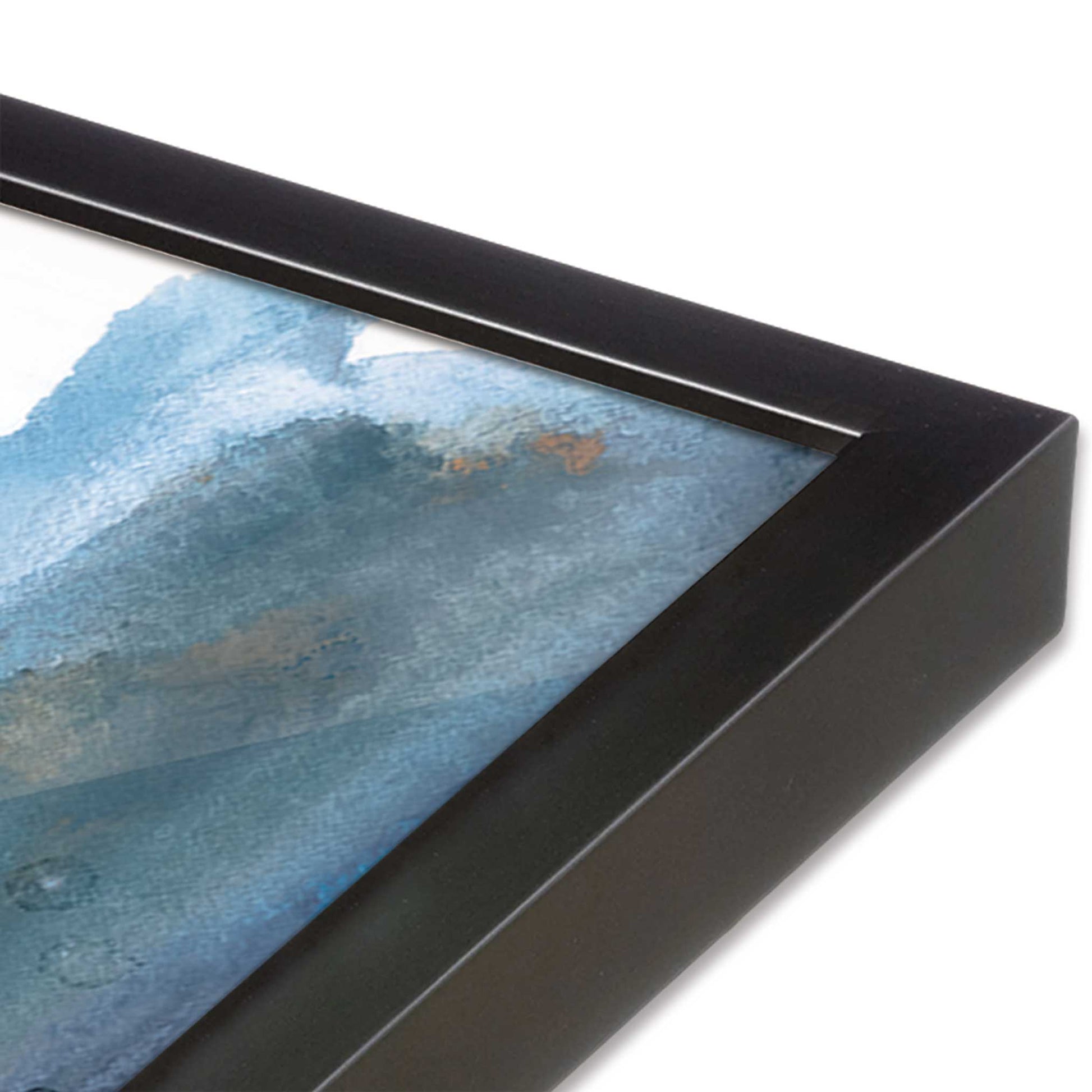 [Color:Weathered Zinc], Picture of art in a Weathered Zinc frame at an angle