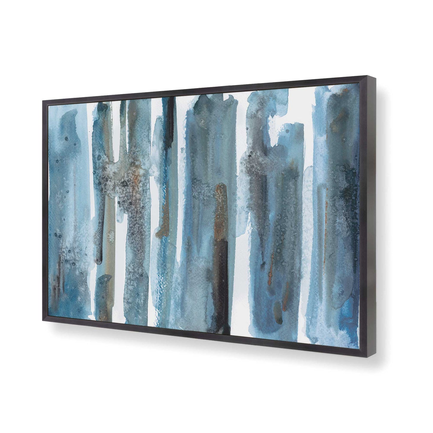 [Color:Weathered Zinc], Picture of art in a Weathered Zinc frame of the corner