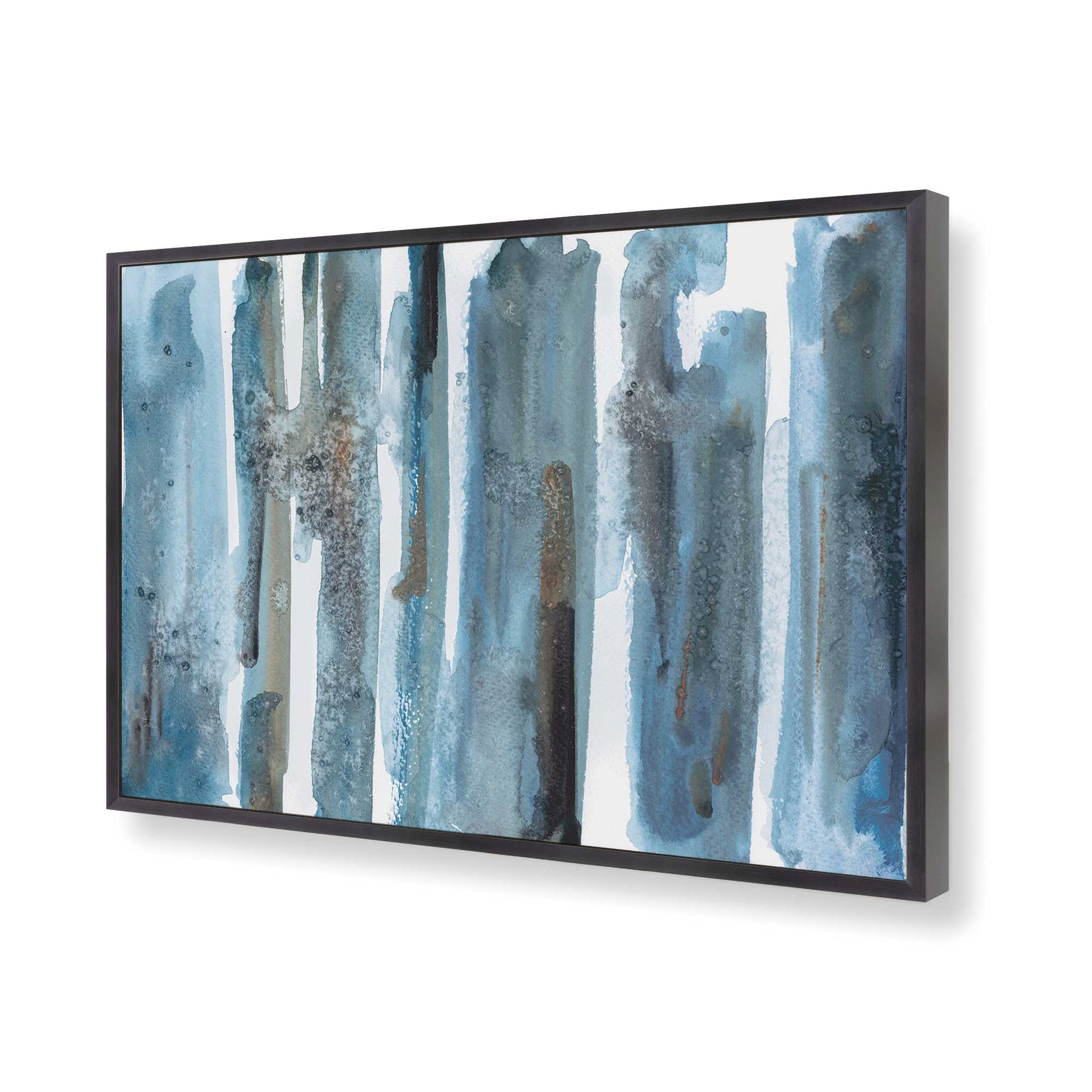 [Color:Weathered Zinc], Picture of art in a Weathered Zinc frame of the corner