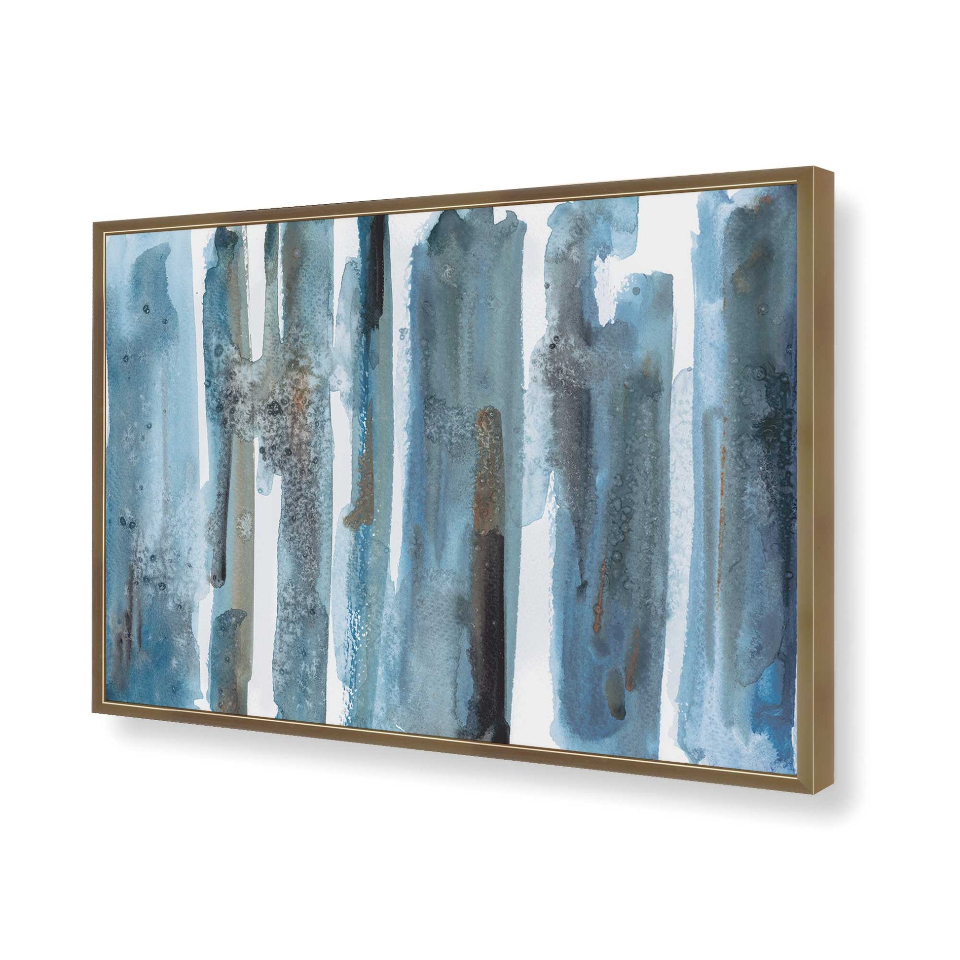 [Color:Brushed Gold], Picture of art in a Brushed Gold frame of the corner