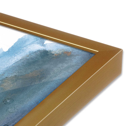 [Color:Polished Gold], Picture of art in a Polished Gold frame at an angle