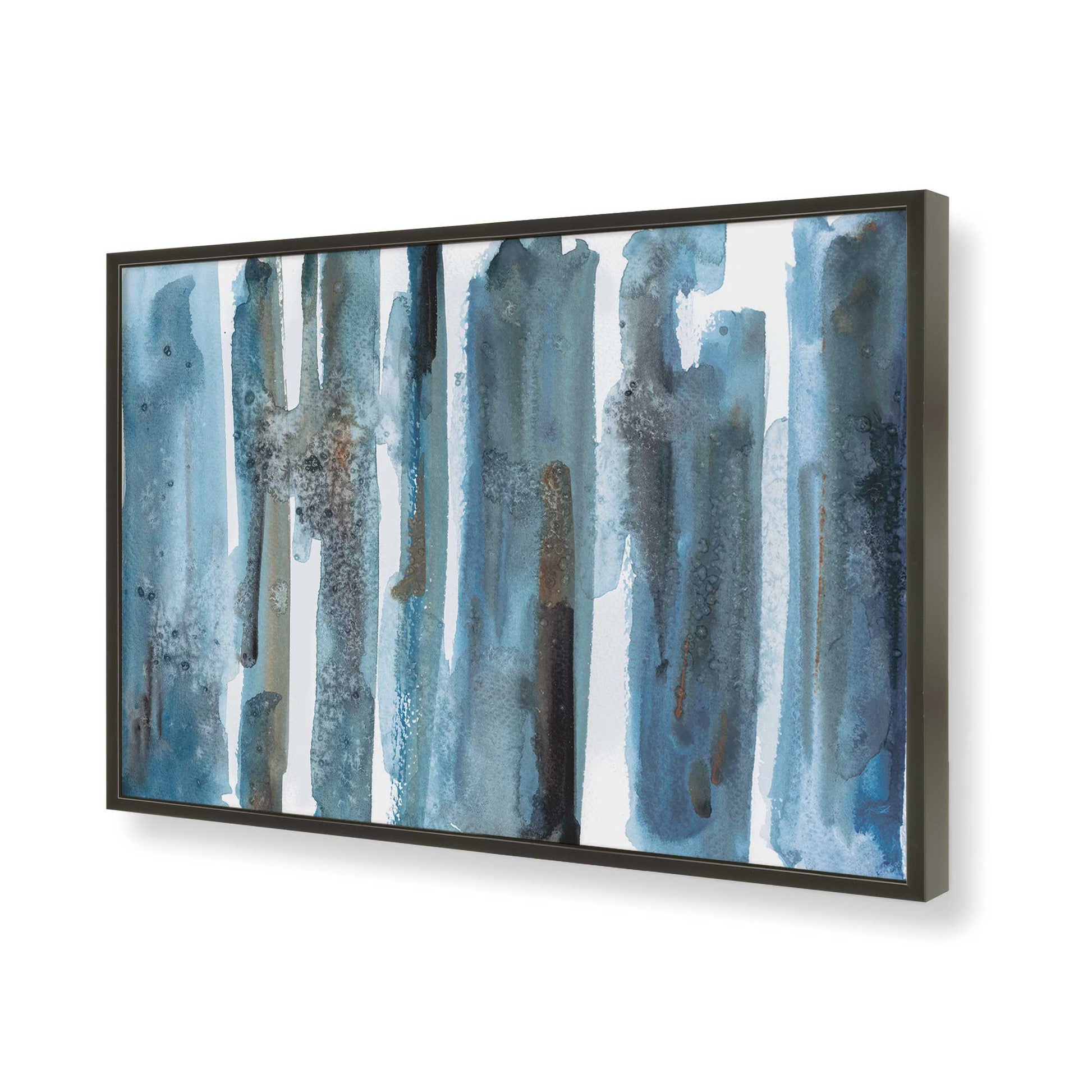 [Color:Satin Black], Picture of art in a Satin Black frame of the corner