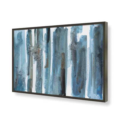 [Color:Satin Black], Picture of art in a Satin Black frame of the corner