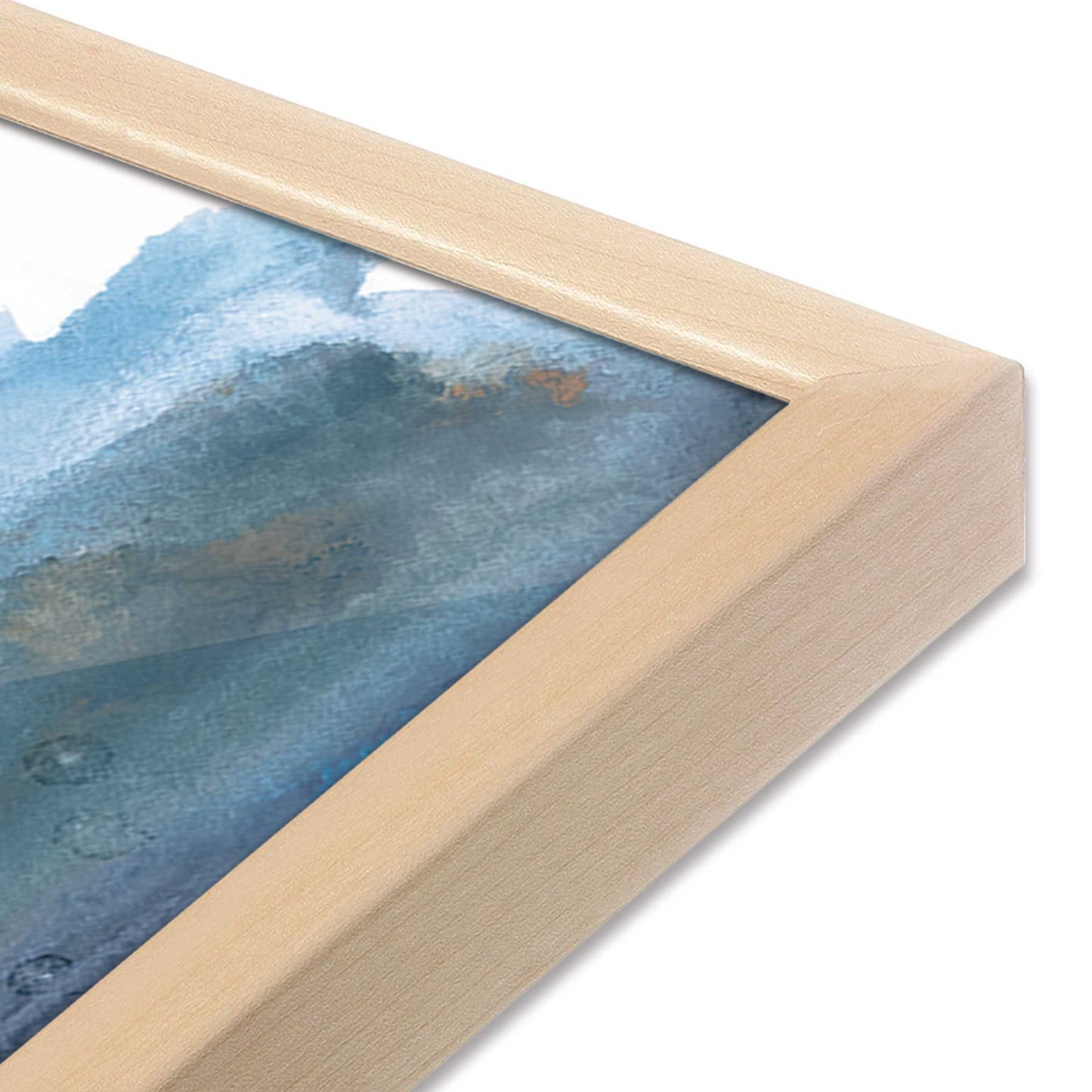 [Color:Raw Maple], Picture of art in a Raw Maple frame at an angle
