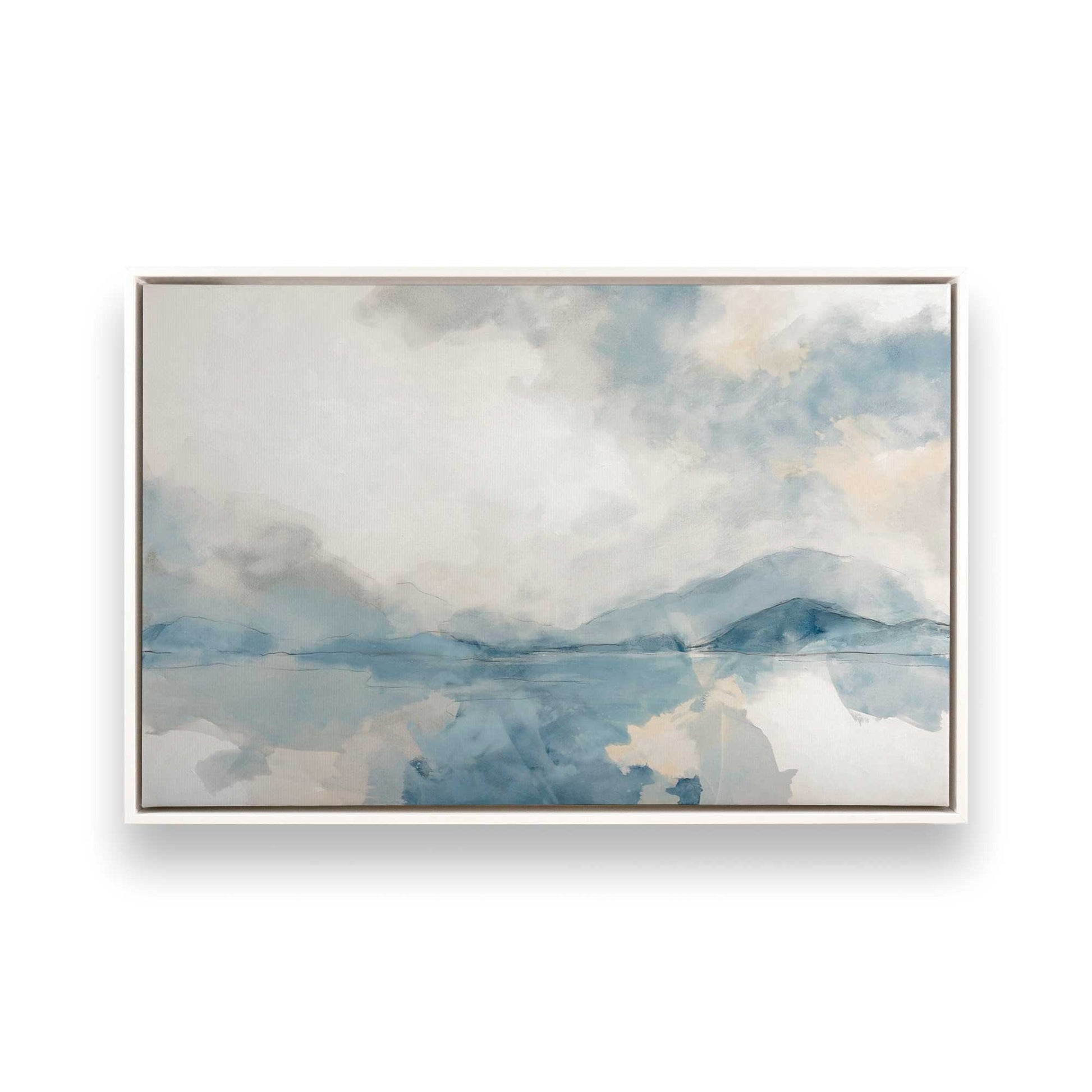 [Color:Opaque White], Picture of art in a White frame