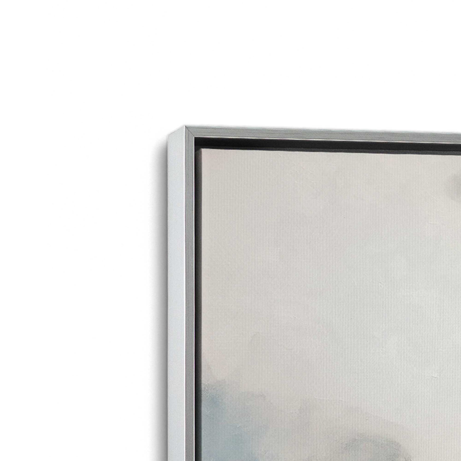 [Color:Polished Chrome], Picture of art in a Polished Chrome frame at an angle