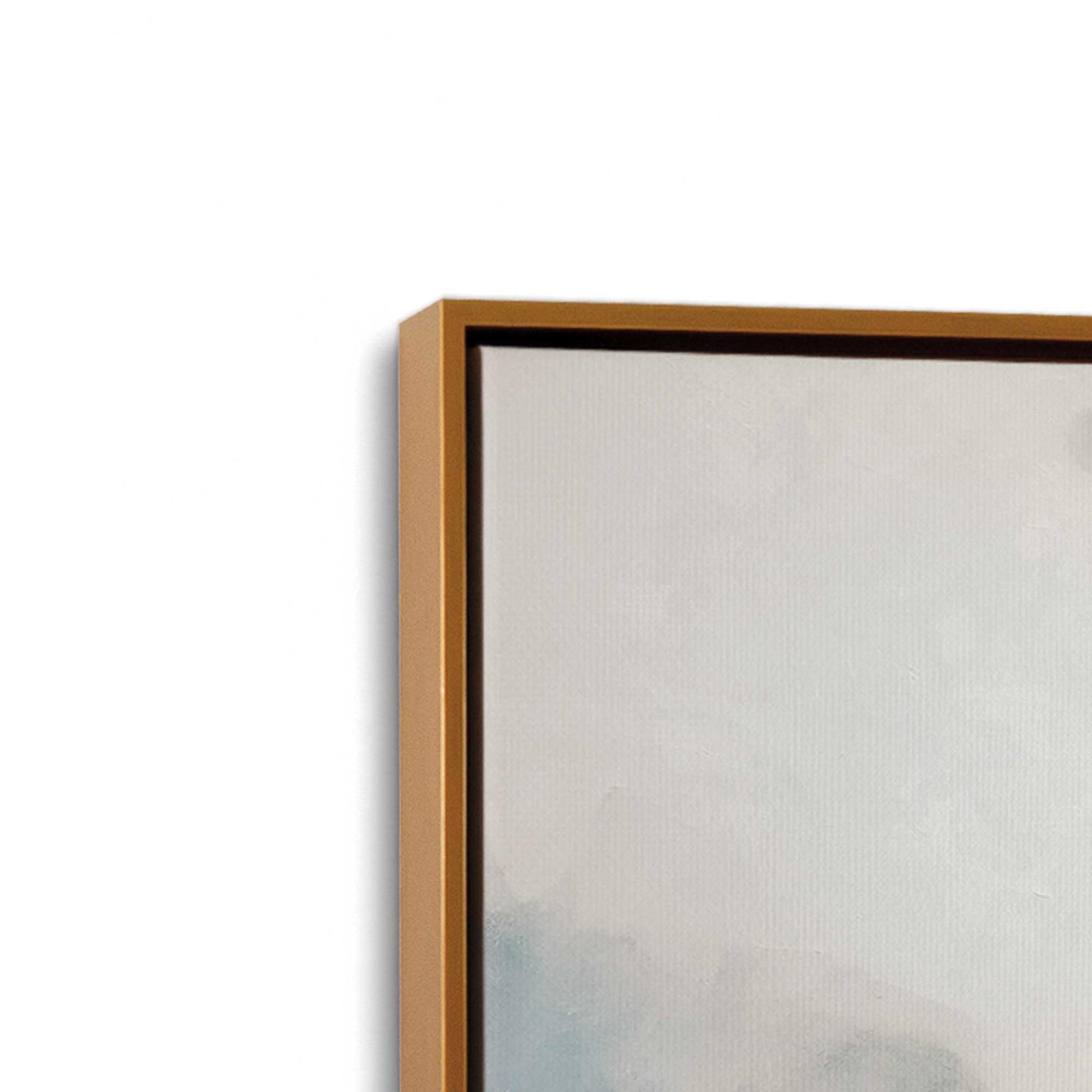 [Color:Polished Gold], Picture of art in a Polished Gold frame at an angle