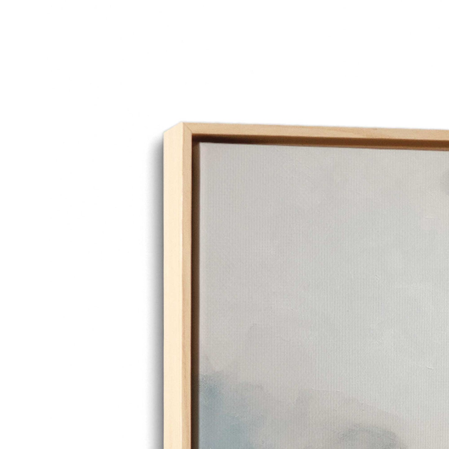 [Color:American Maple], Picture of art in a American Maple frame at an angle
