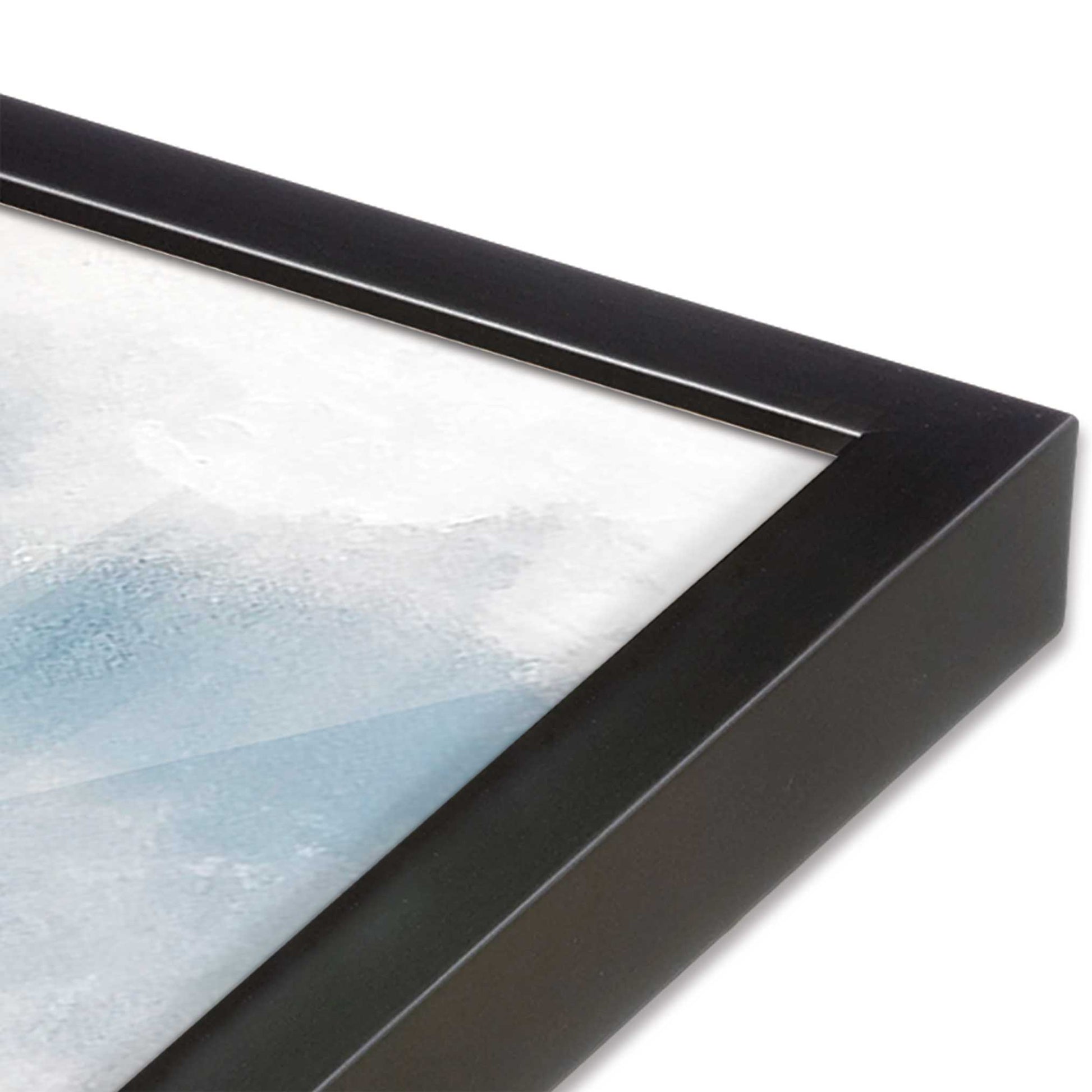 [Color:Weathered Zinc], Picture of art in a Weathered Zinc frame at an angle