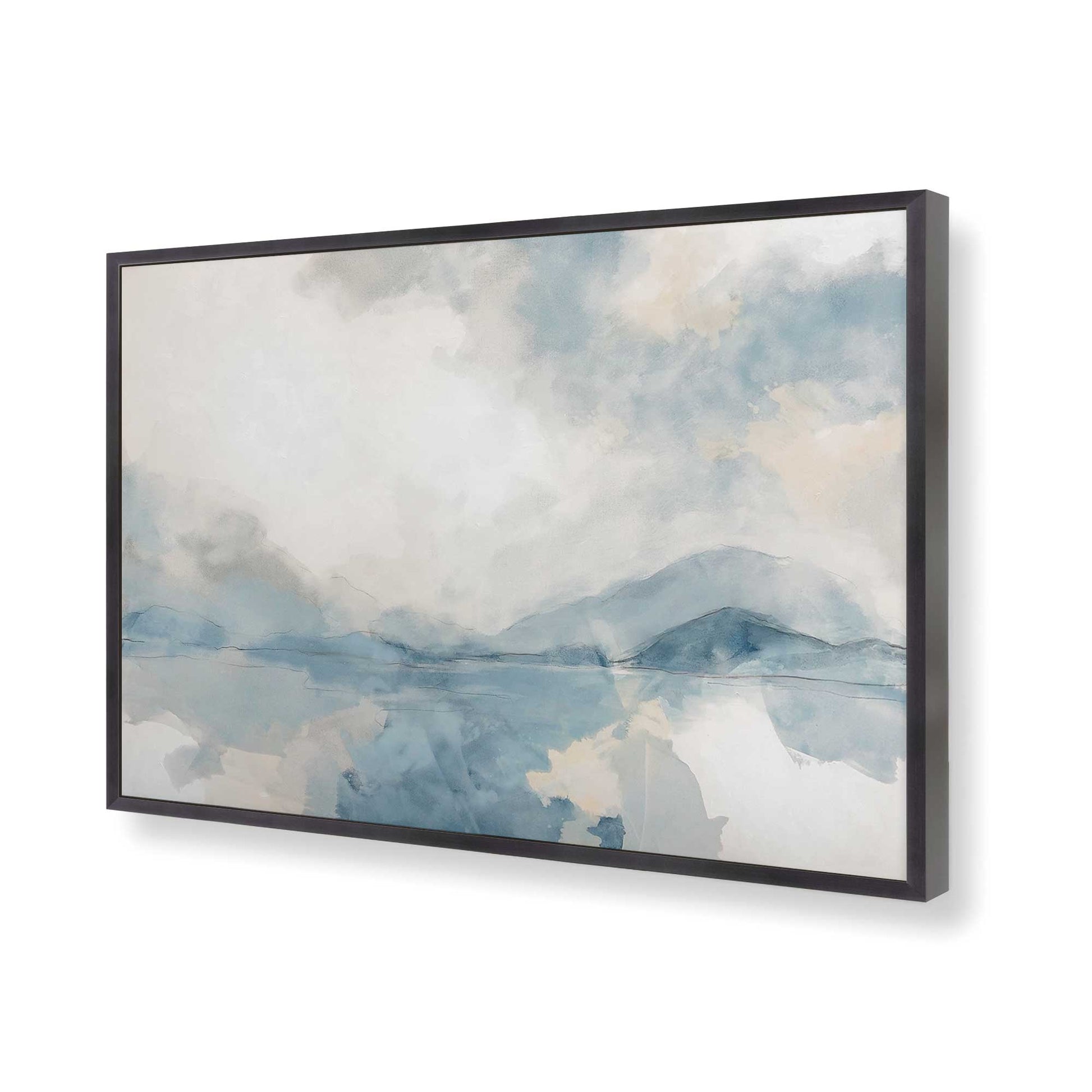 [Color:Weathered Zinc], Picture of art in a Weathered Zinc frame of the corner