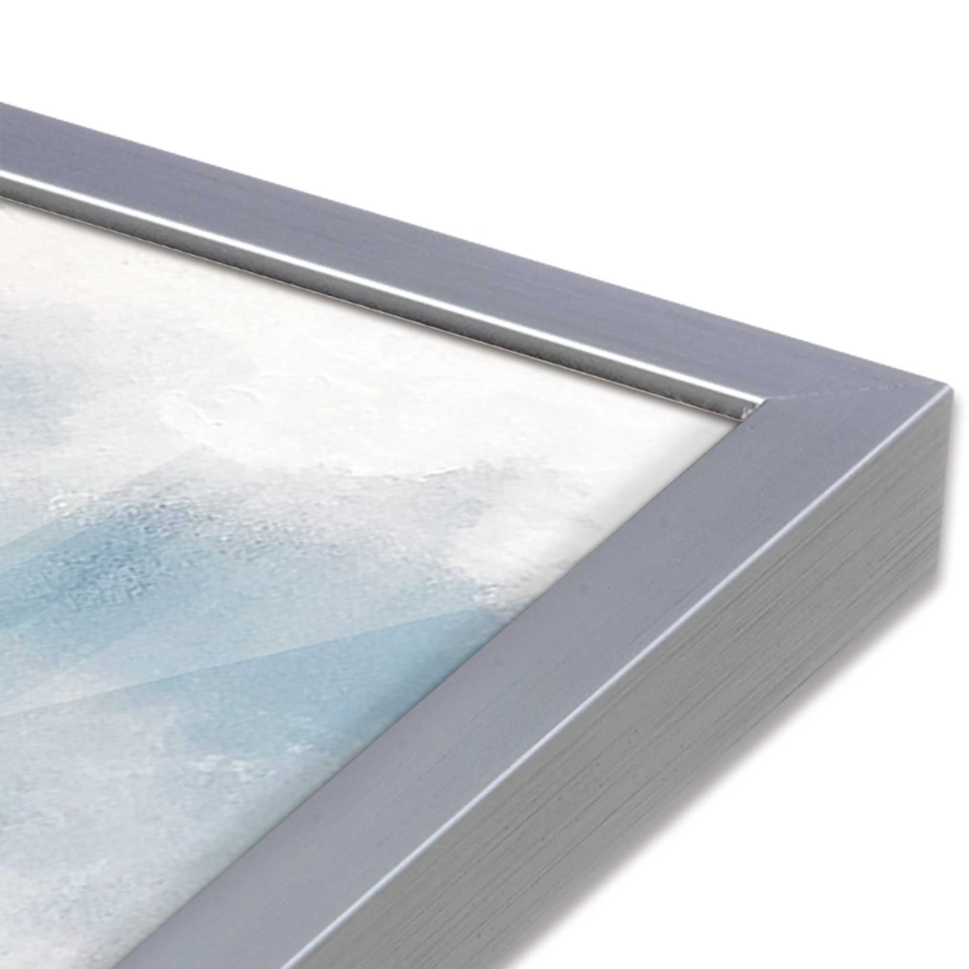 [Color:Polished Chrome], Picture of art in a Polished Chrome frame at an angle